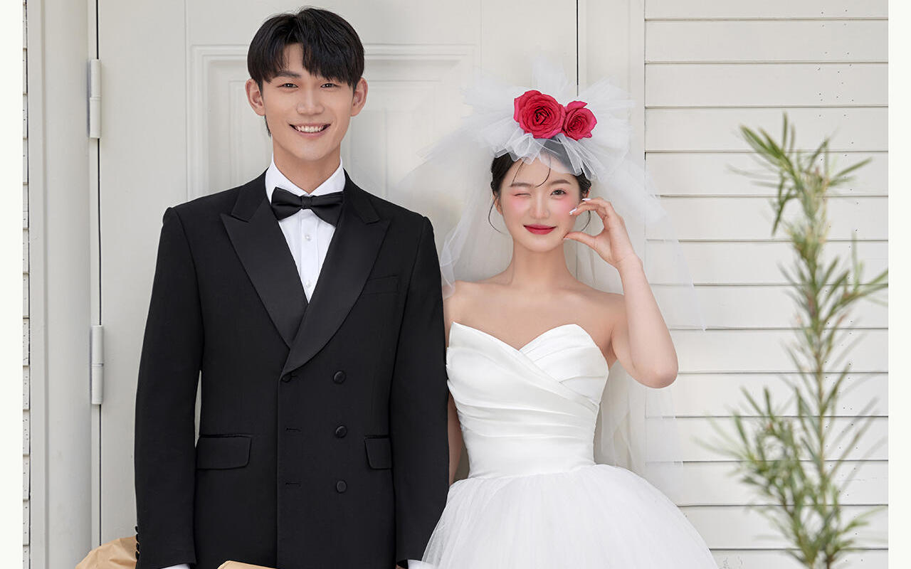 我的弗洛伊德女孩➕白纱🌹ins感韩系婚纱照 