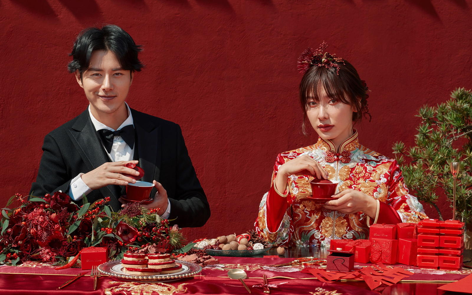 清新/中式/森系婚纱照/内外景风格任选底片全送