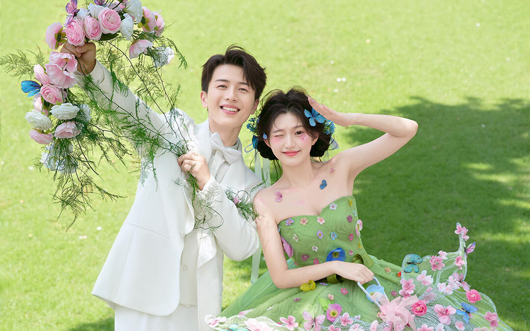 被夸爆的精灵婚纱照！绿野仙踪穿身上太绝了
