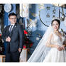 新中式婚礼蓝色定制   花海阁婚礼