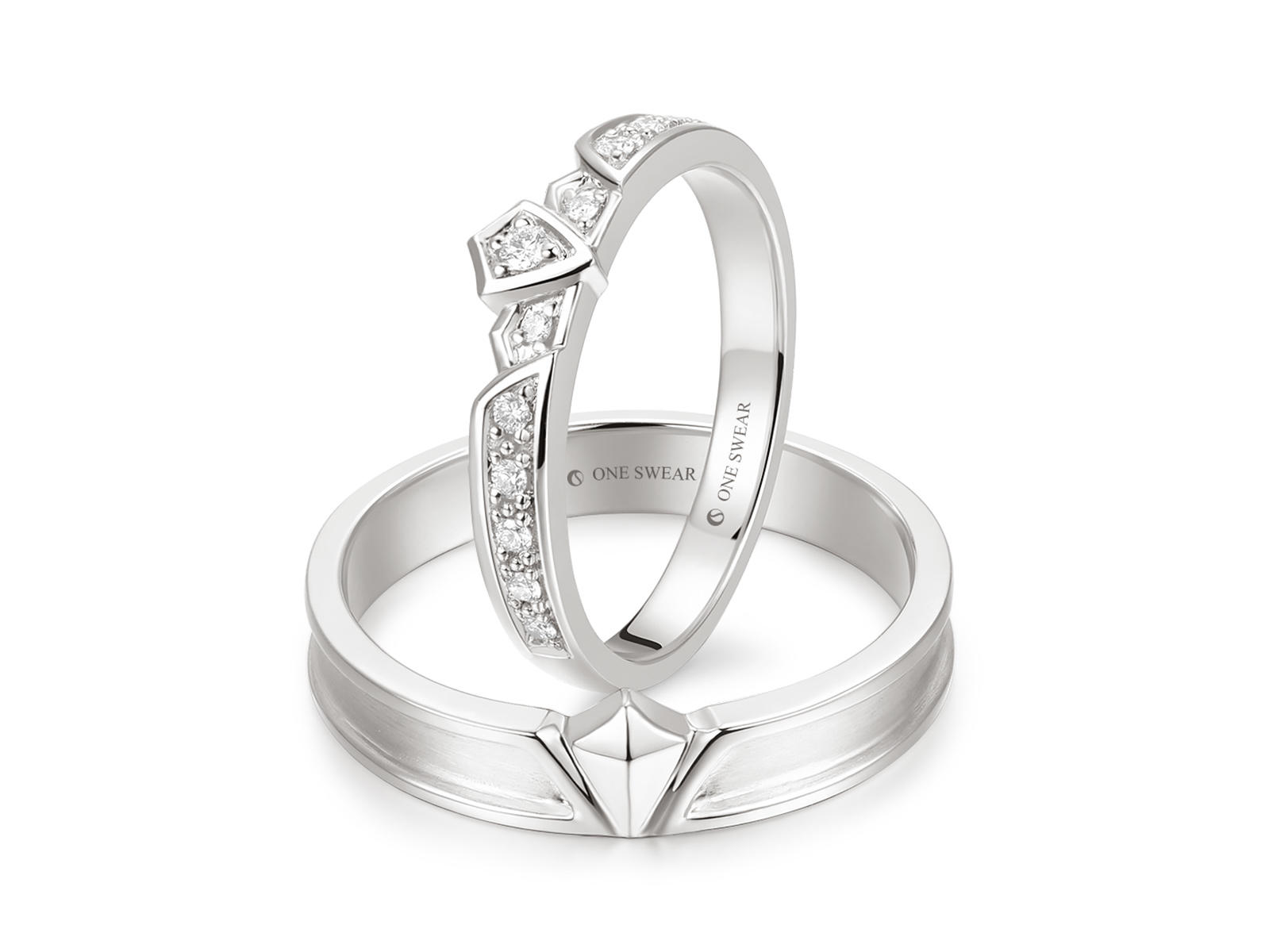 梵誓-骑士之盾 欧洲古典长诗情侣结婚对戒