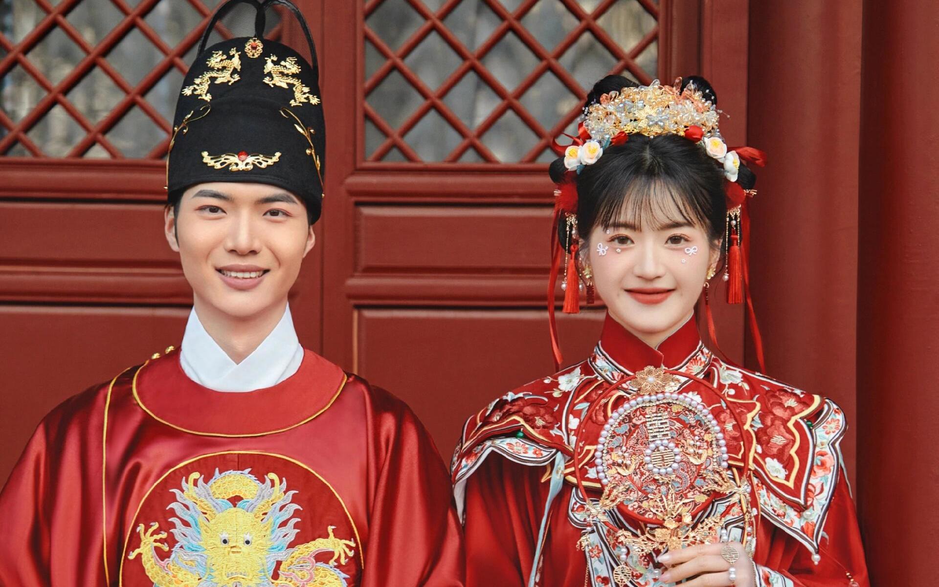 【汉服婚纱照❣甜到掉】