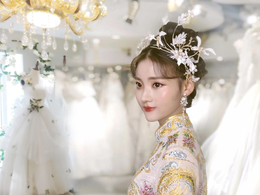 【墨白美妆】资深档新娘早妆+造型1款+送妈妈妆