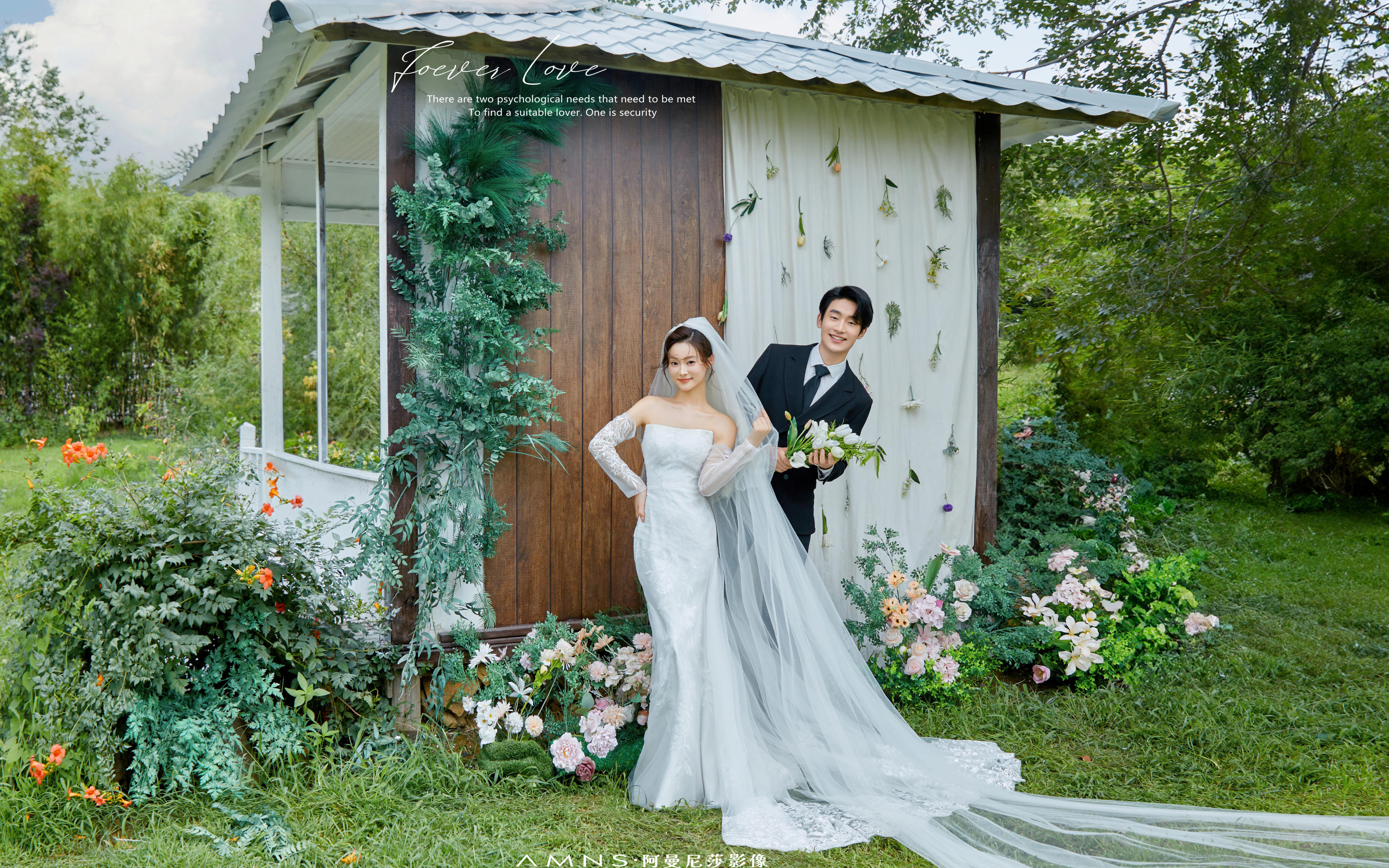 自然松弛的韩系婚礼 文艺有趣，小众特别 韩系婚纱