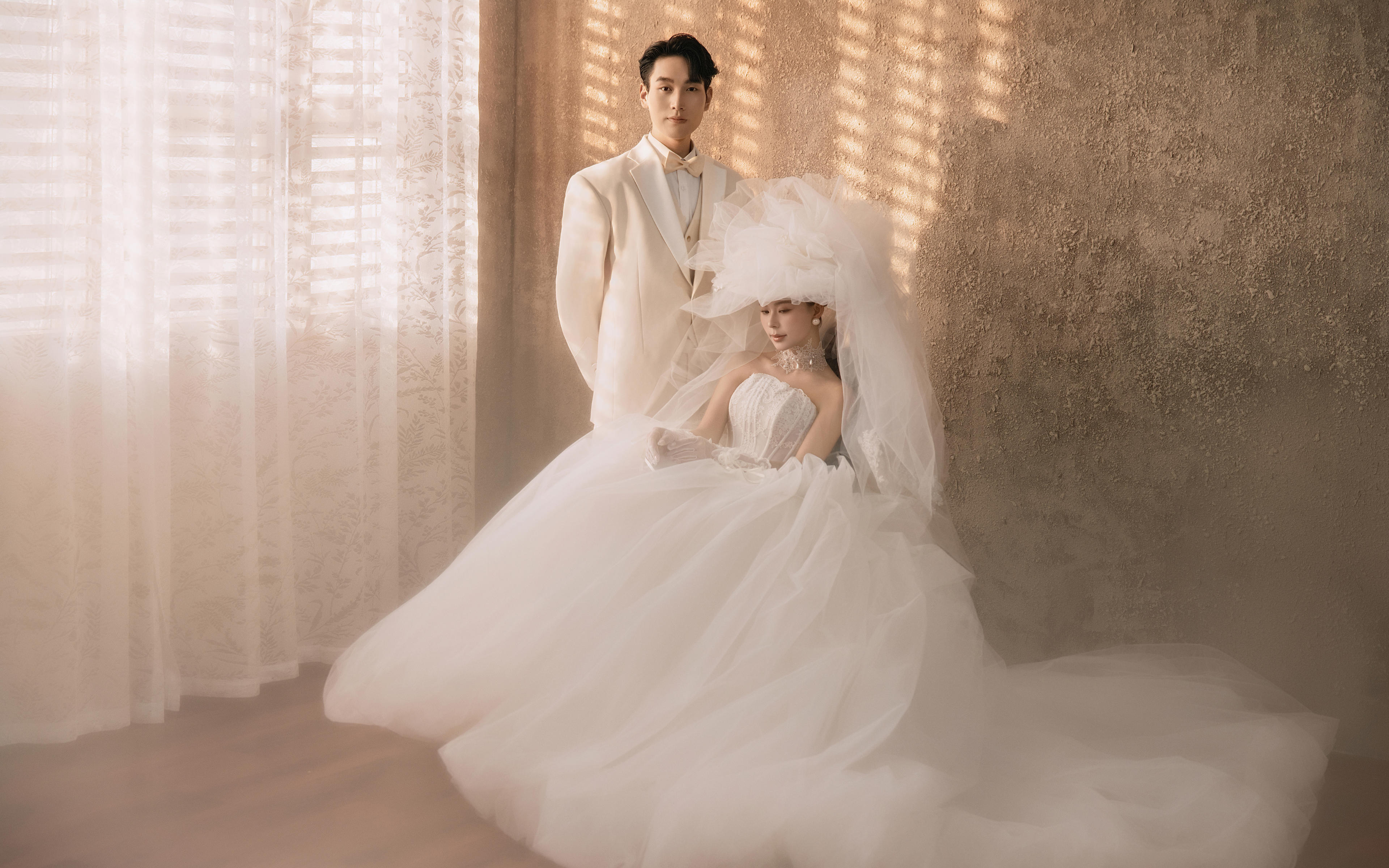 法式高定輕奢室內婚紗