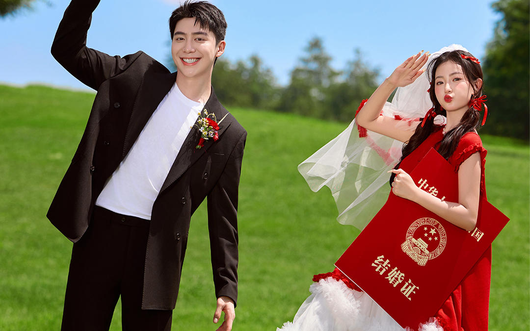 【西北龍攝影】囍從天降草坪婚紗照