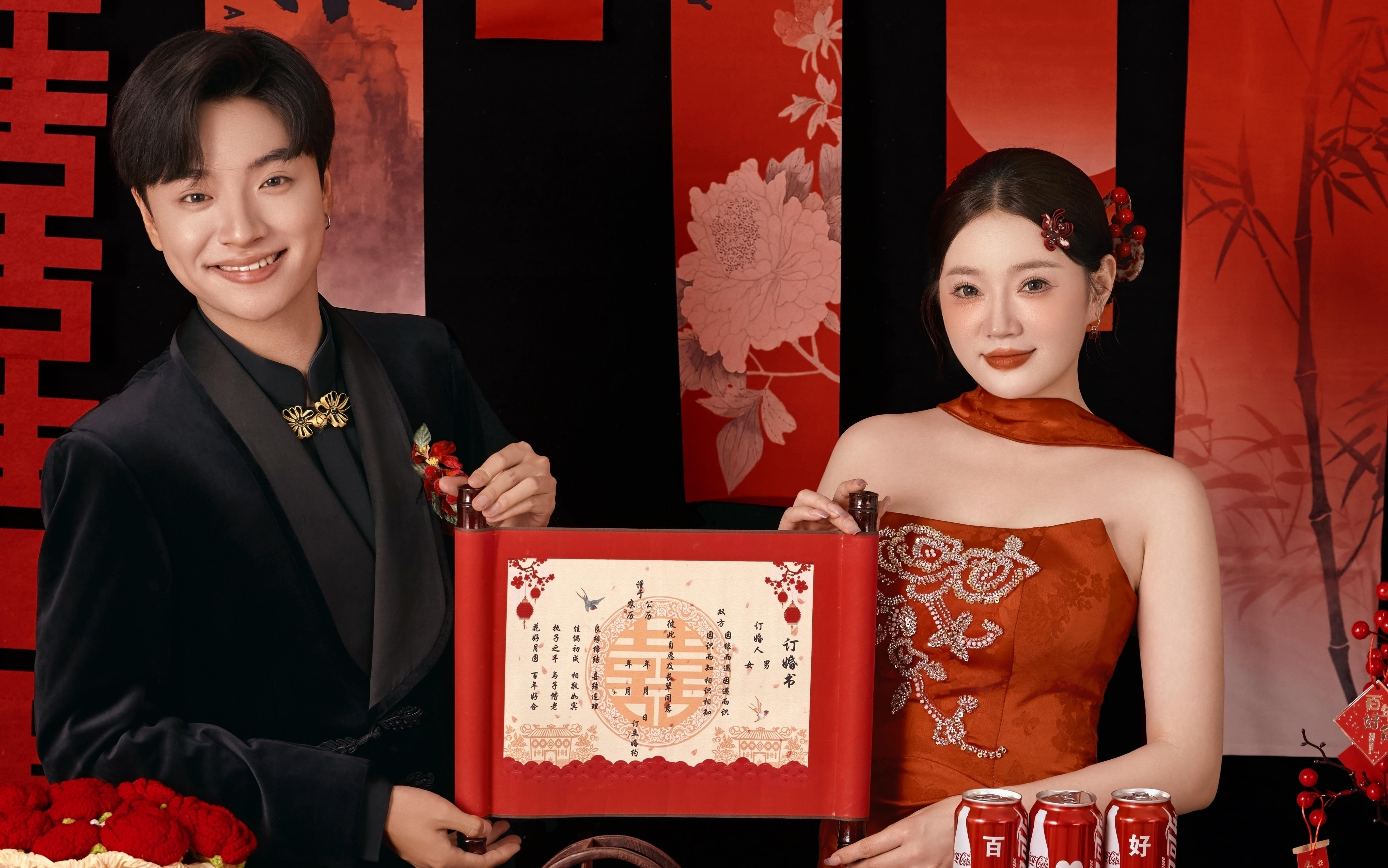 喜嫁订婚照提前拍，订婚当天直接喽席！