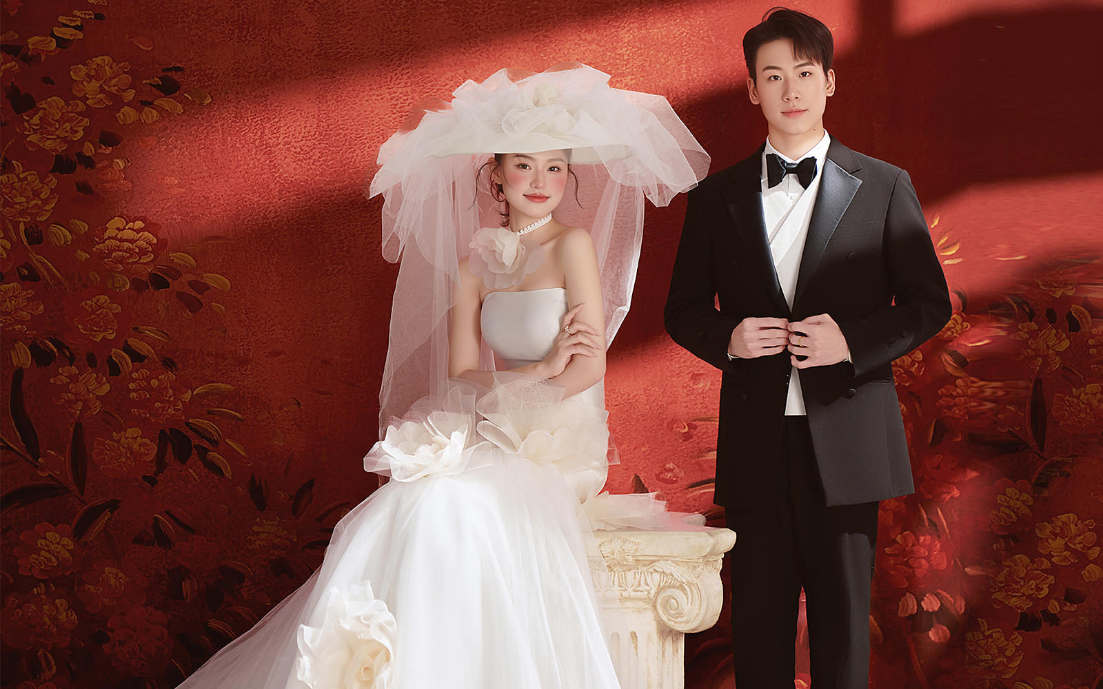 【时光印记】复古红墙婚纱照