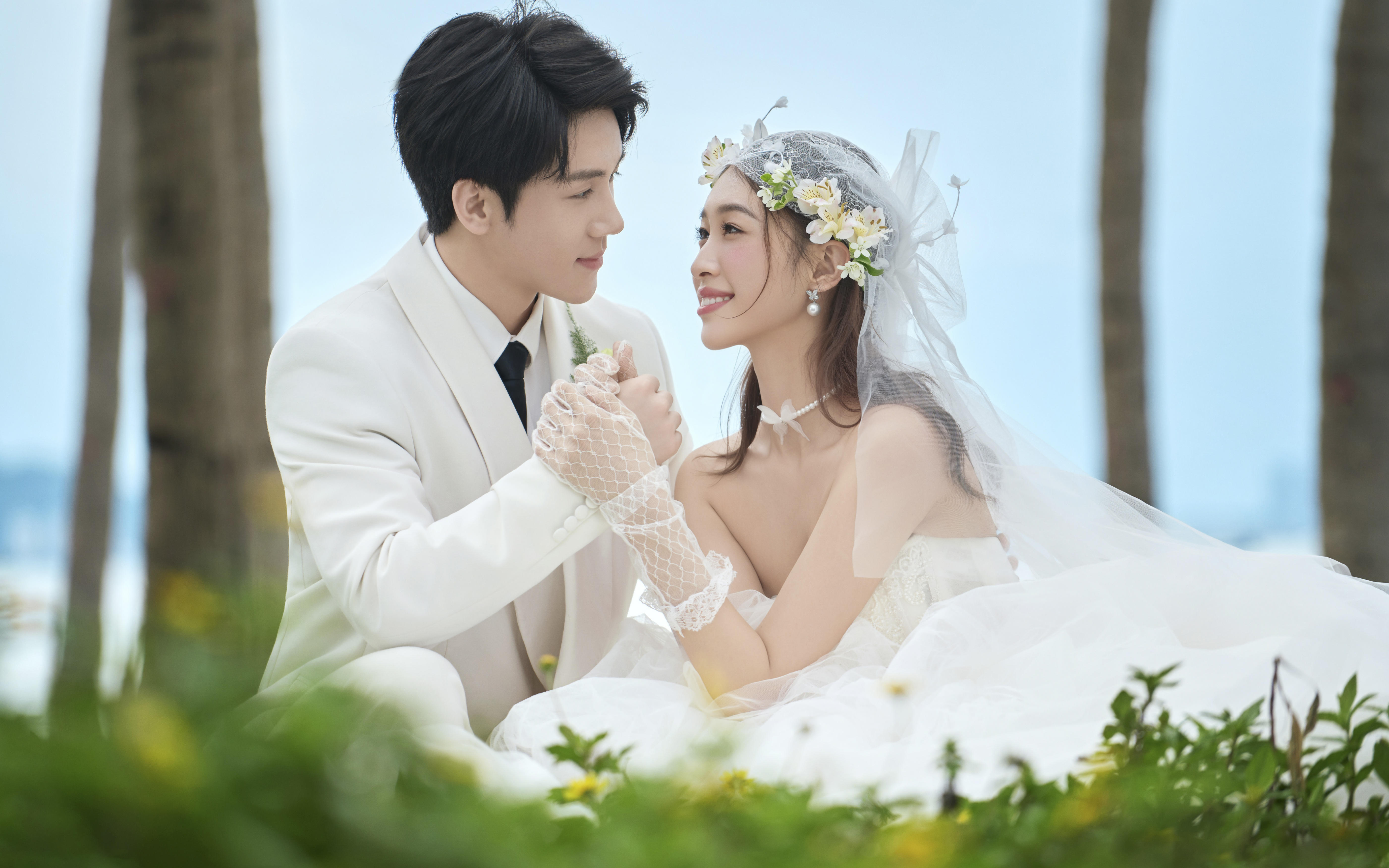 椰林、大海、草坪，你和我