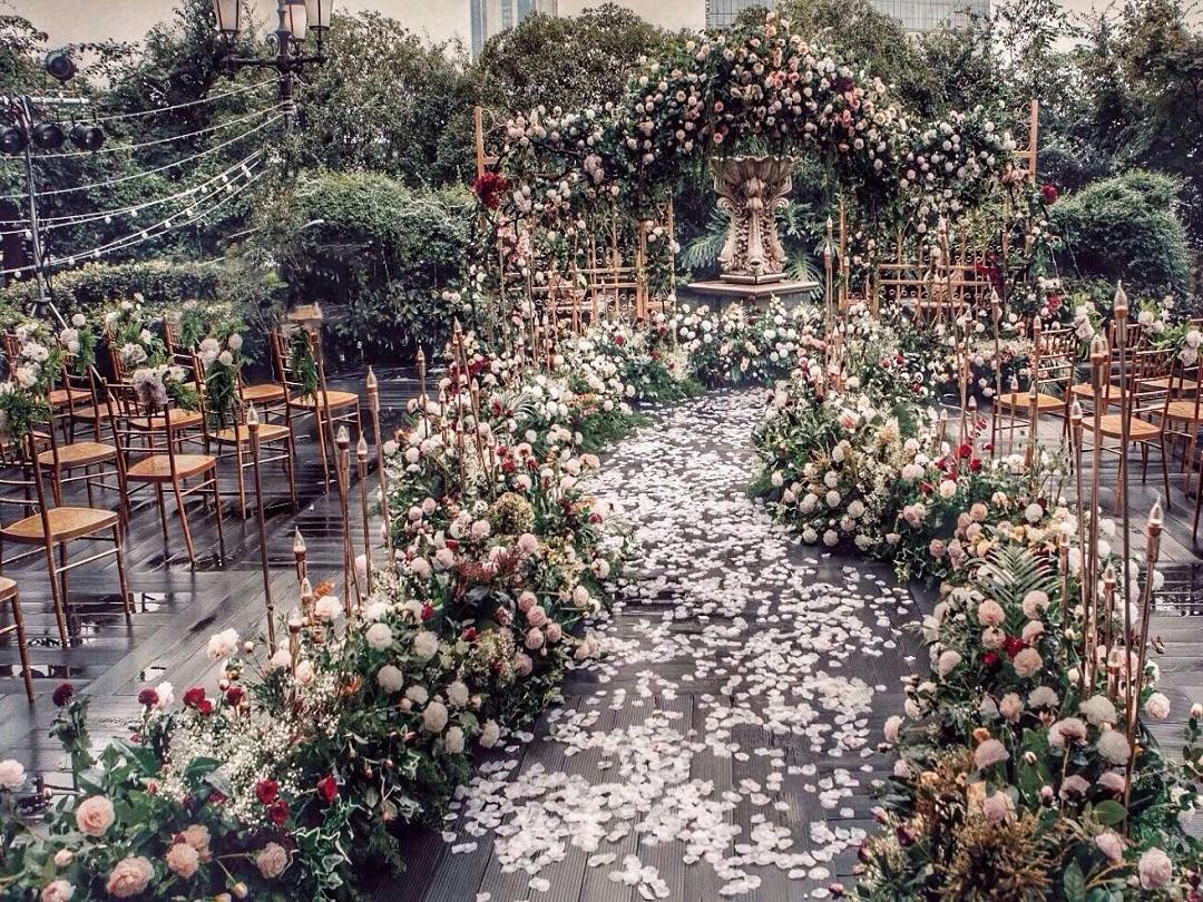 奢华欧式户外复古定制婚礼