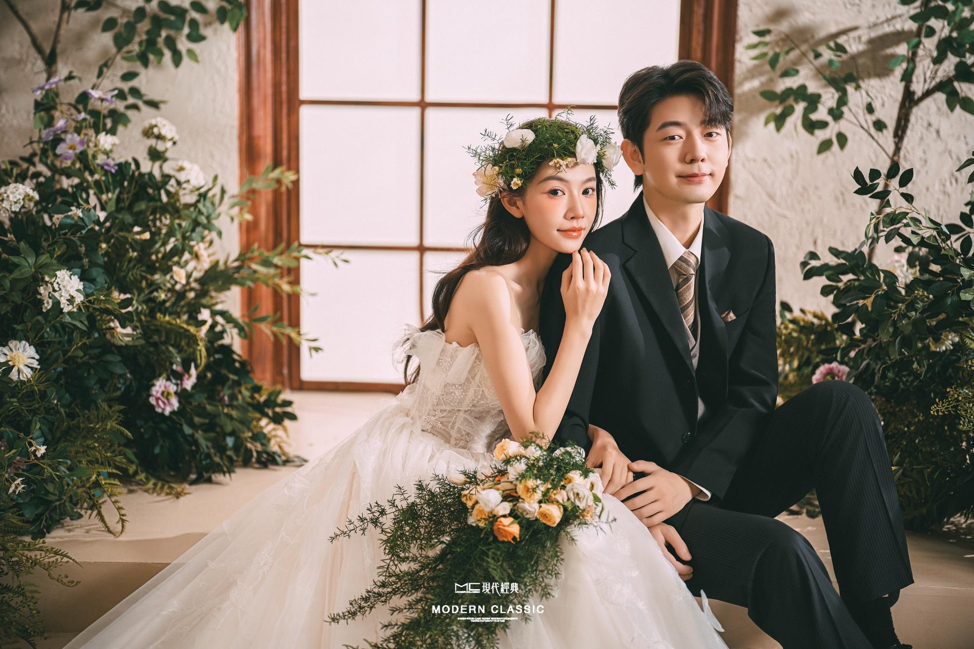 美到犯规的法式复古婚纱照，氛围感拉满