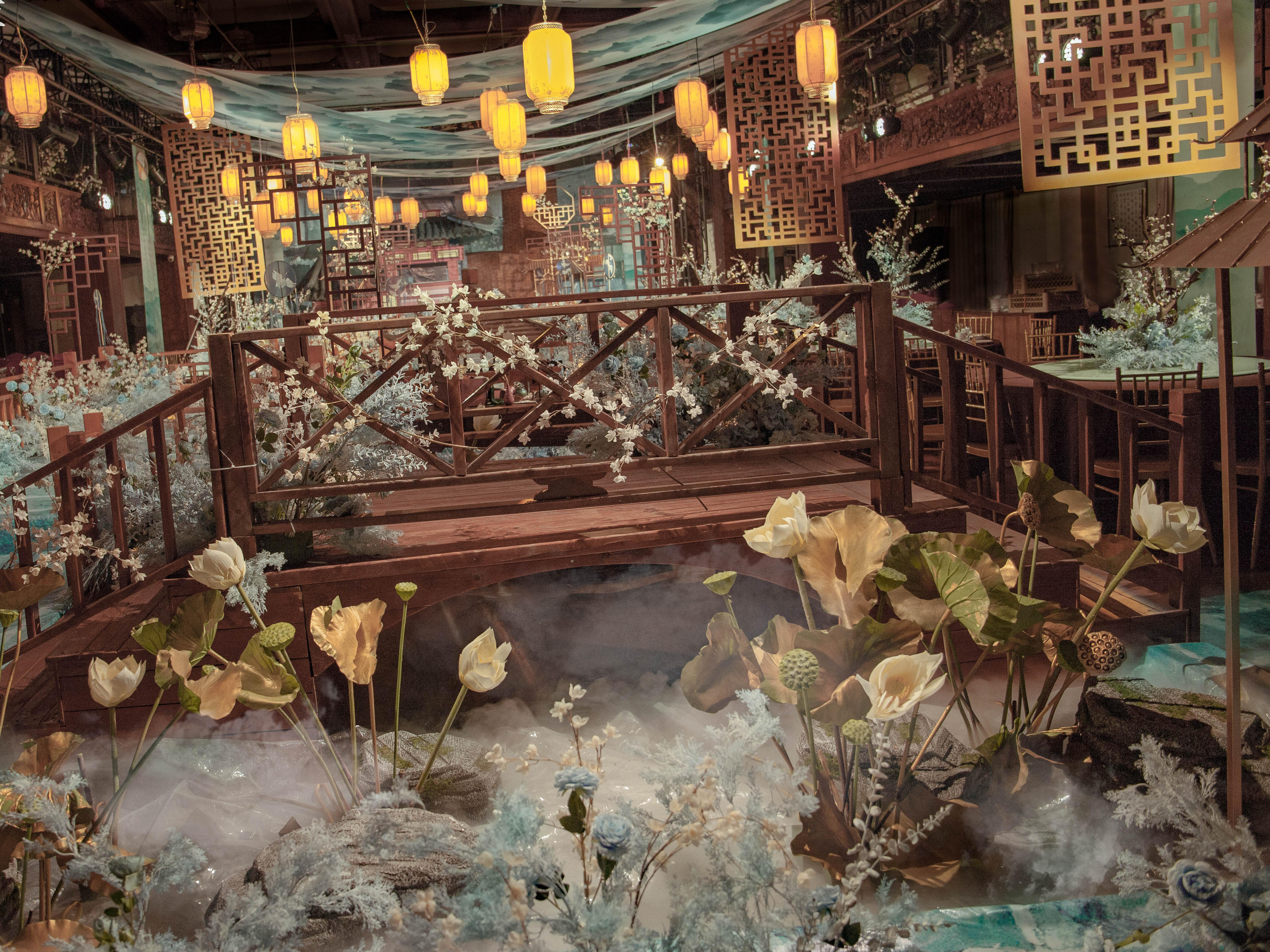 嘉悦宴会设计｜室内沉浸式中式婚礼 长安盛世繁华梦