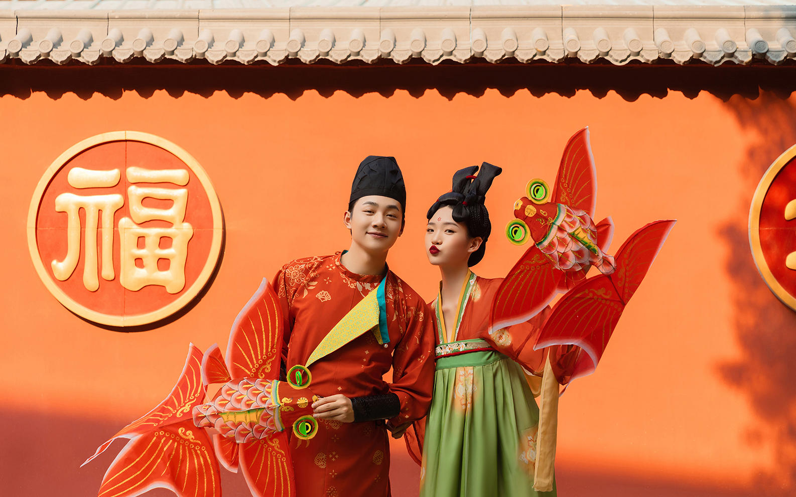 活泼俏皮的汉服婚纱照·中式经典仪式感好美