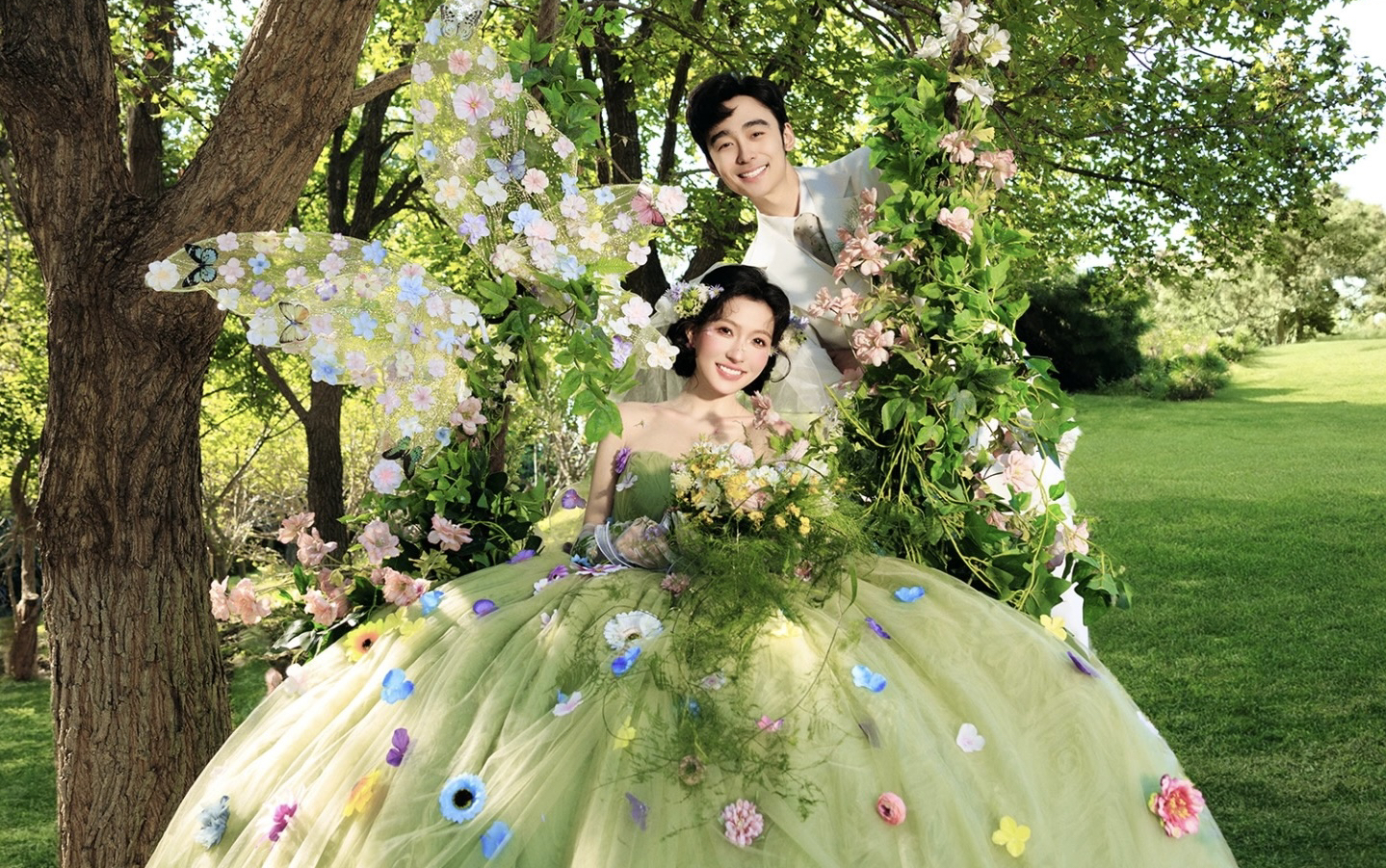 肇庆婚纱照🍃超有氛围感的草坪婚纱照 