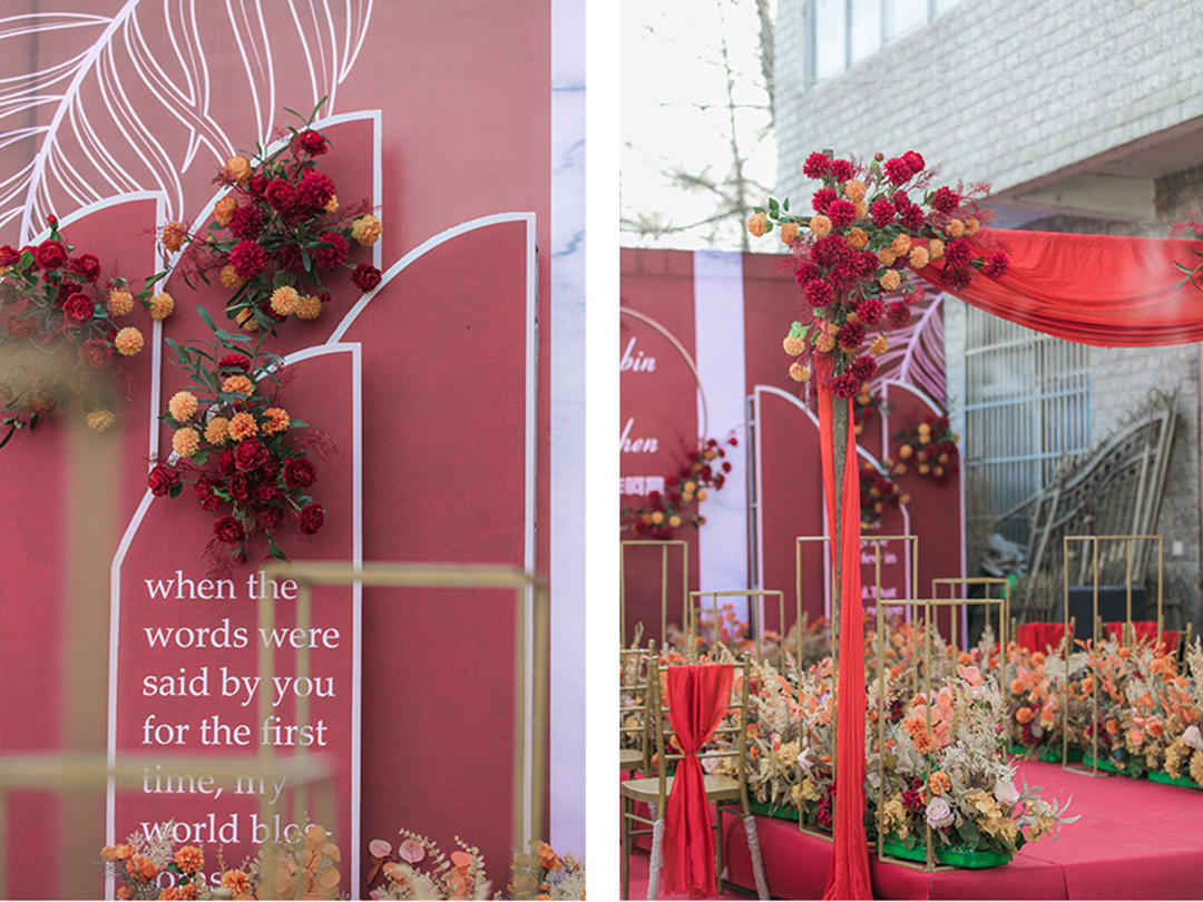 喜礼婚嫁/轻奢红金色婚礼/含主持摄像