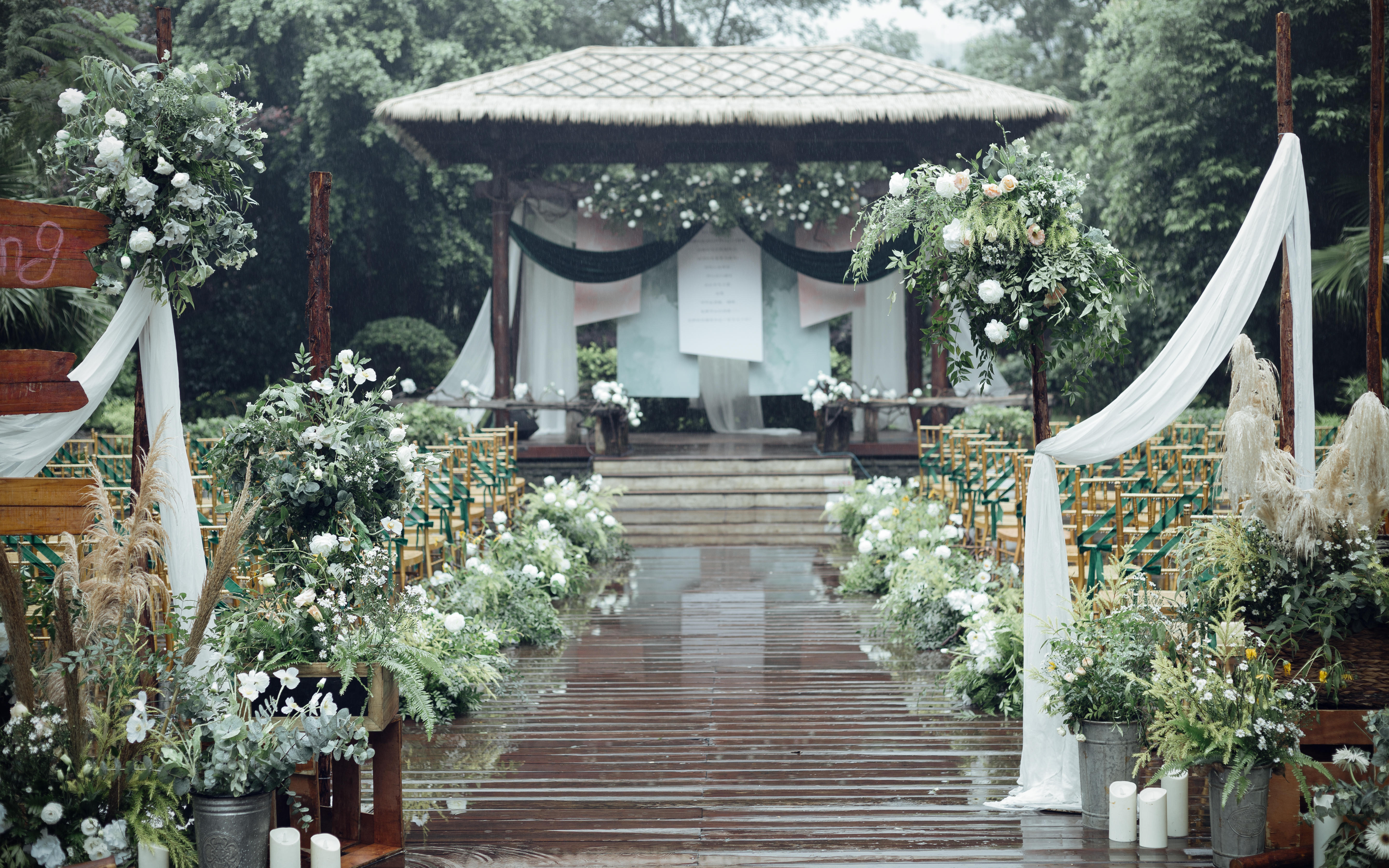 【柒宝婚礼】天青色等烟雨·庭院·户外婚礼
