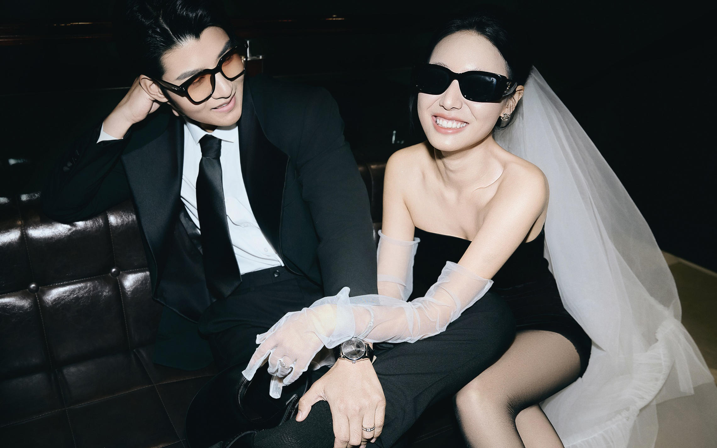 花瓣摄影•创意黑纱