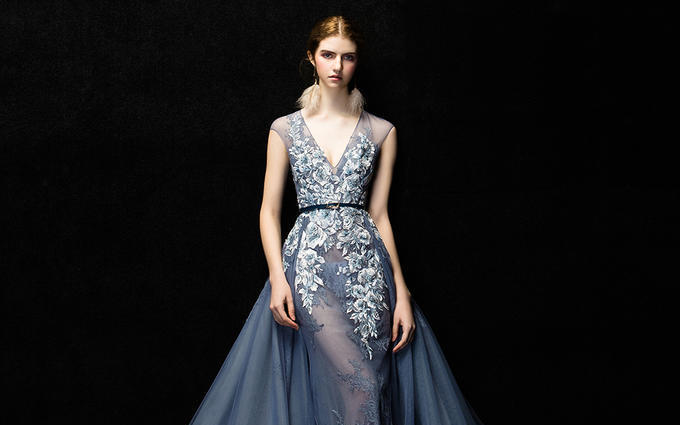 现代金典简约式晚礼服新娘敬酒服