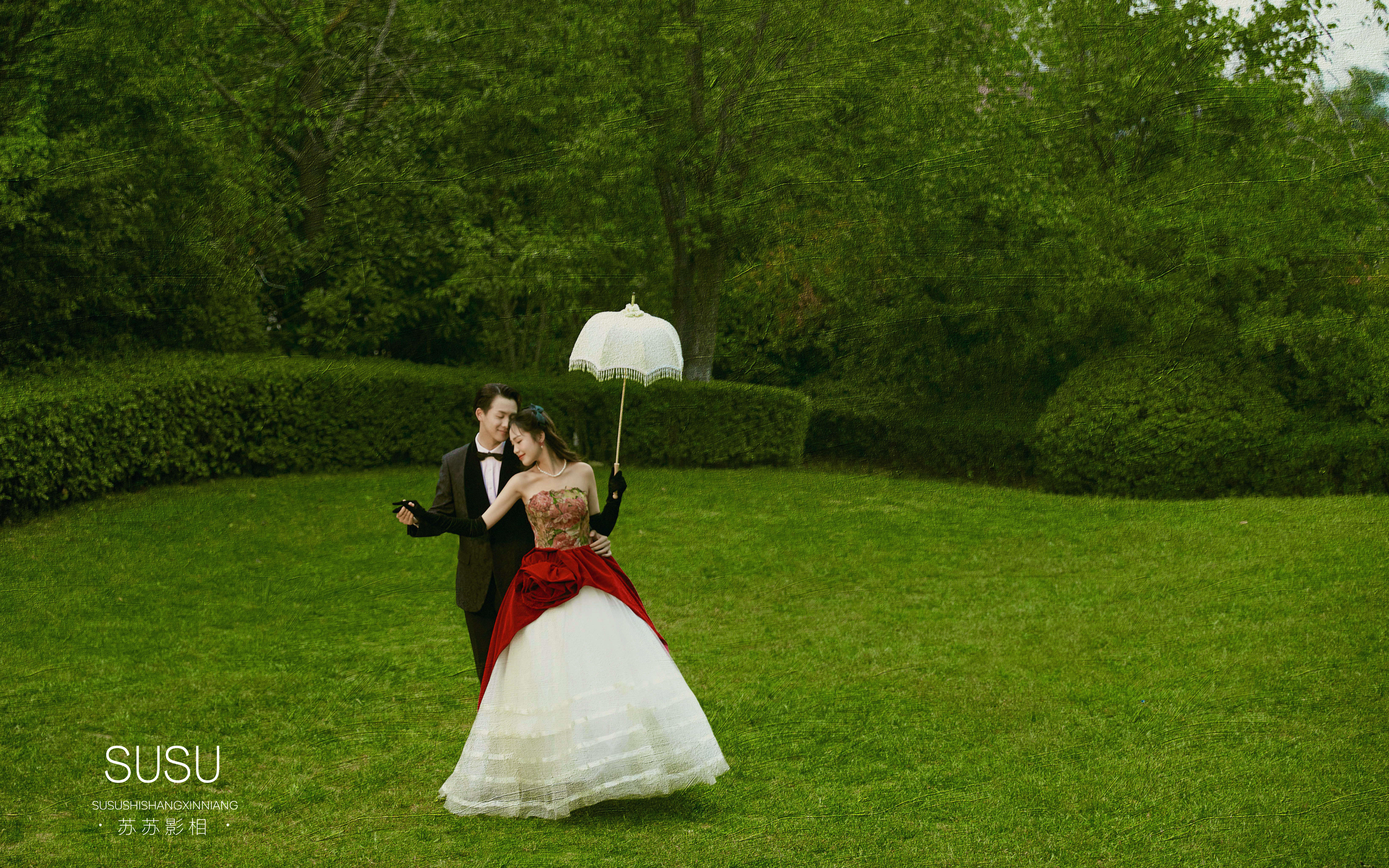 看一眼就喜欢的法式婚纱照