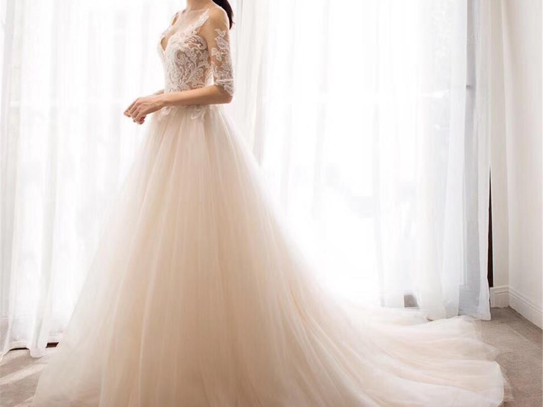 【本合】婚礼纪专属超值特惠  拖尾婚纱五件套