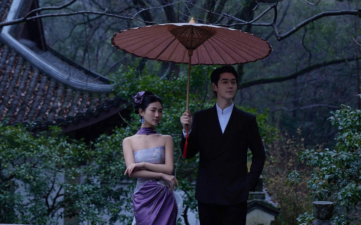 【园林新中式婚纱照的自然之美】