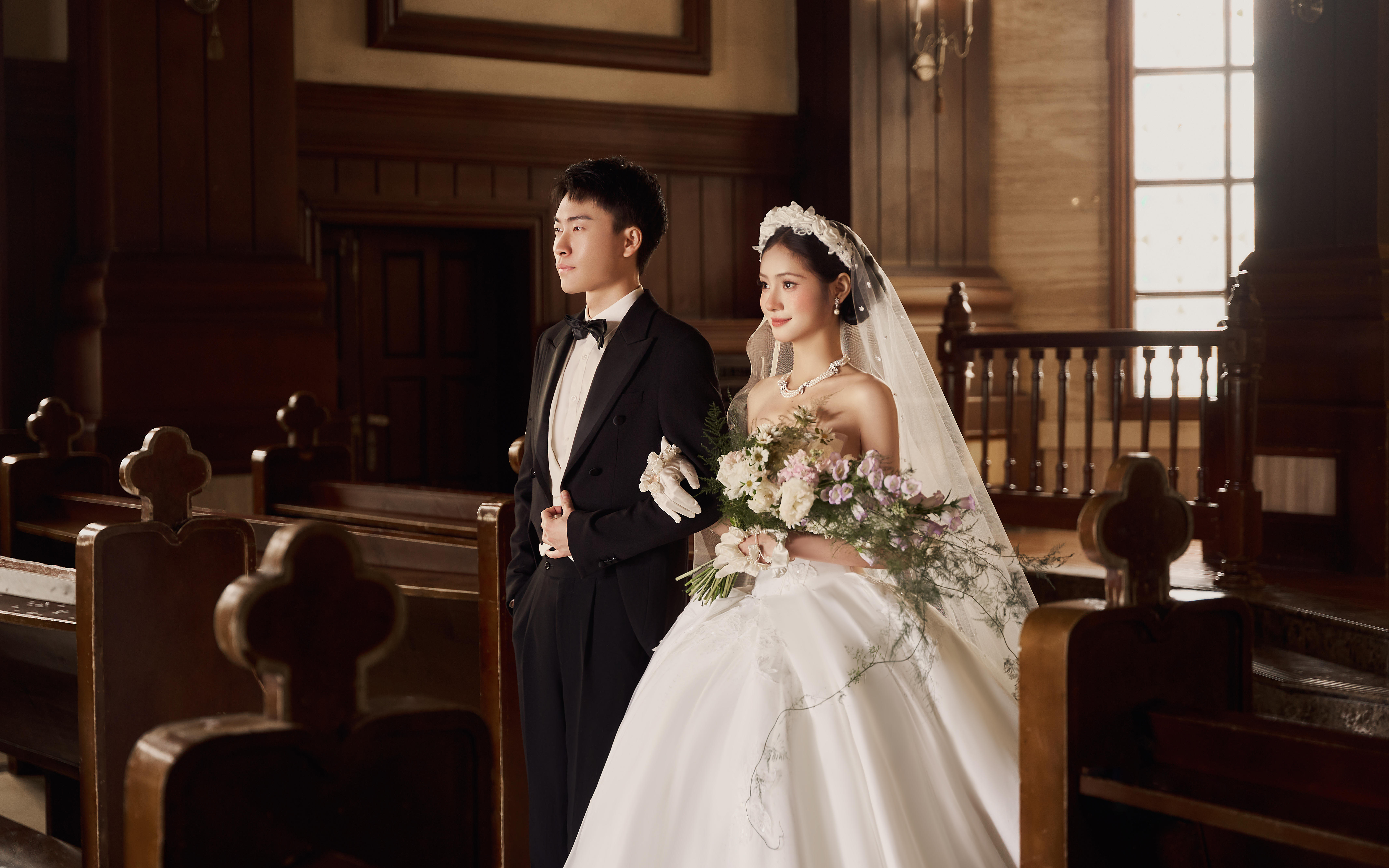 终于拍到梦寐以求的教堂婚纱照！！成片好绝