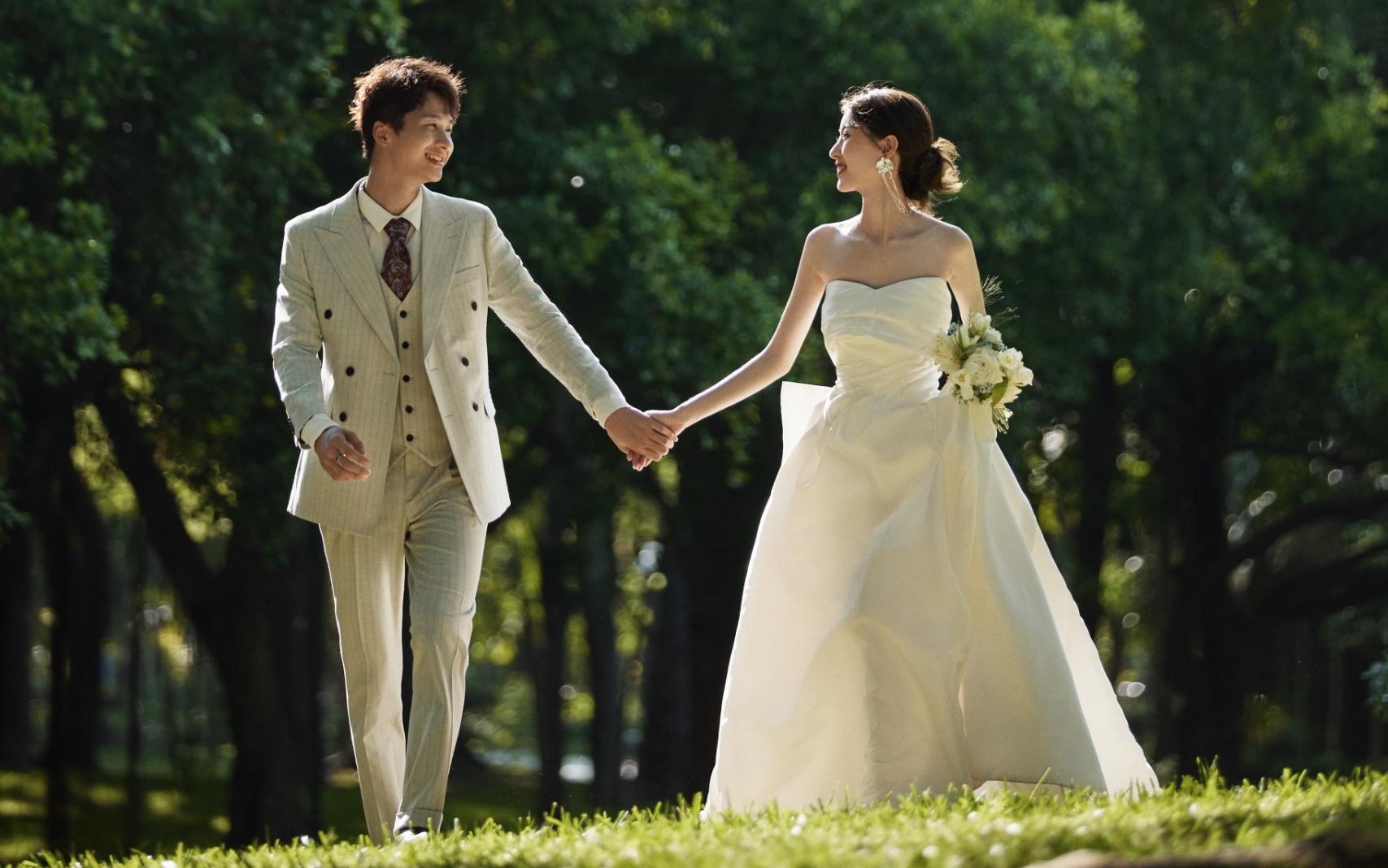 森系電影感婚紗照美爆朋友圈