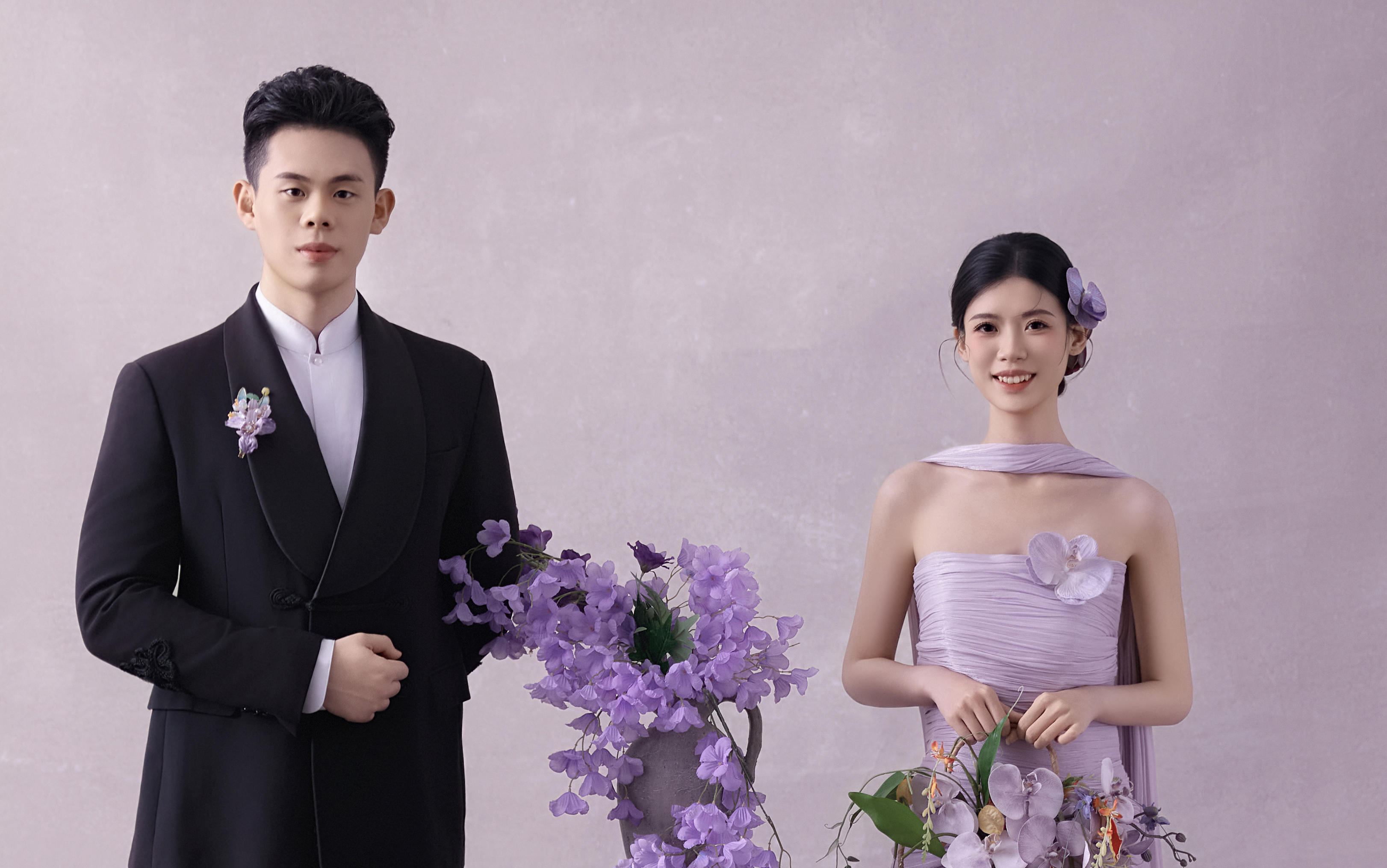 客片！紫韻天成??新中式婚紗照真的超有韻味