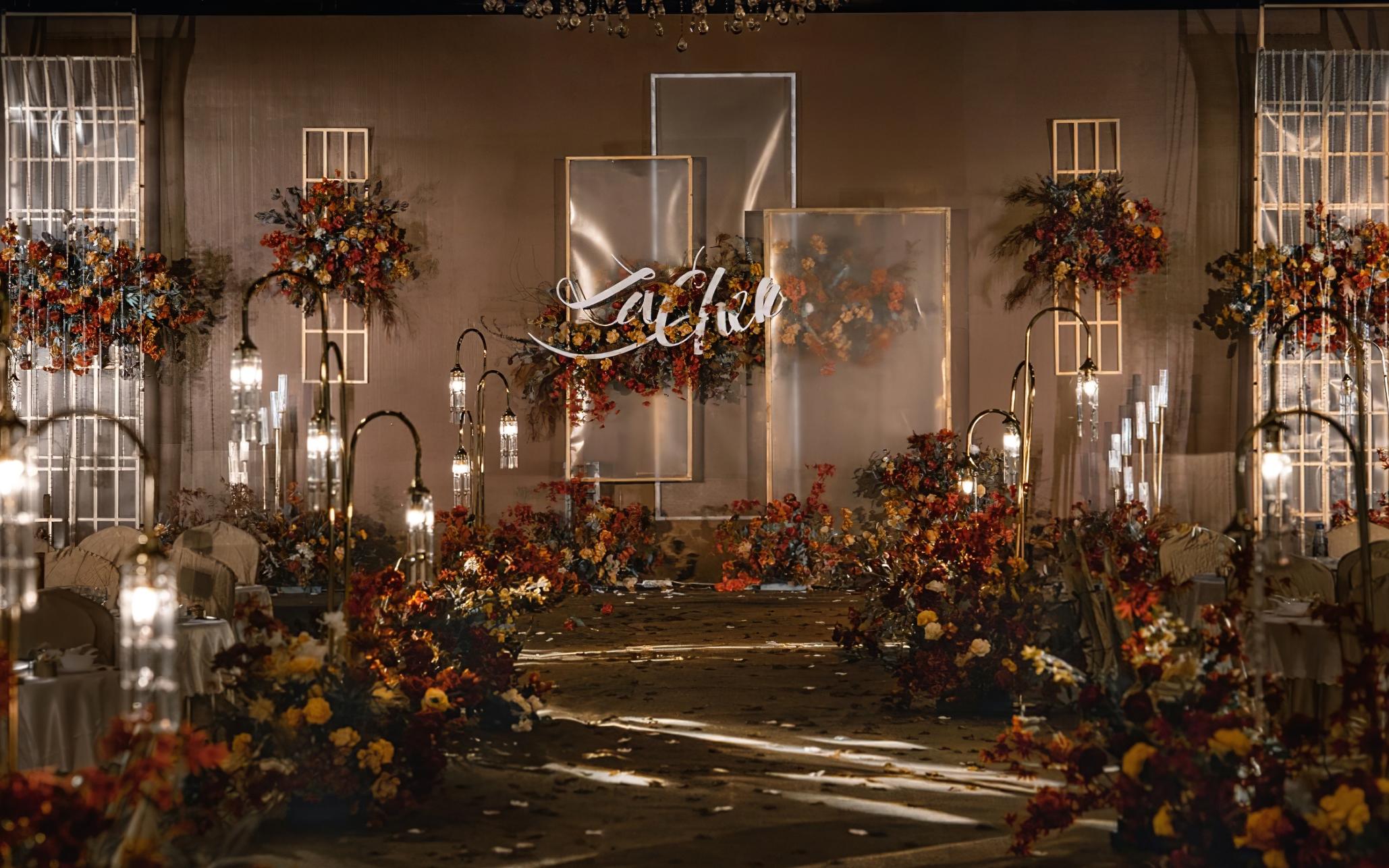 【爱尚爱】场布套系（含吊顶） 香槟色系婚礼