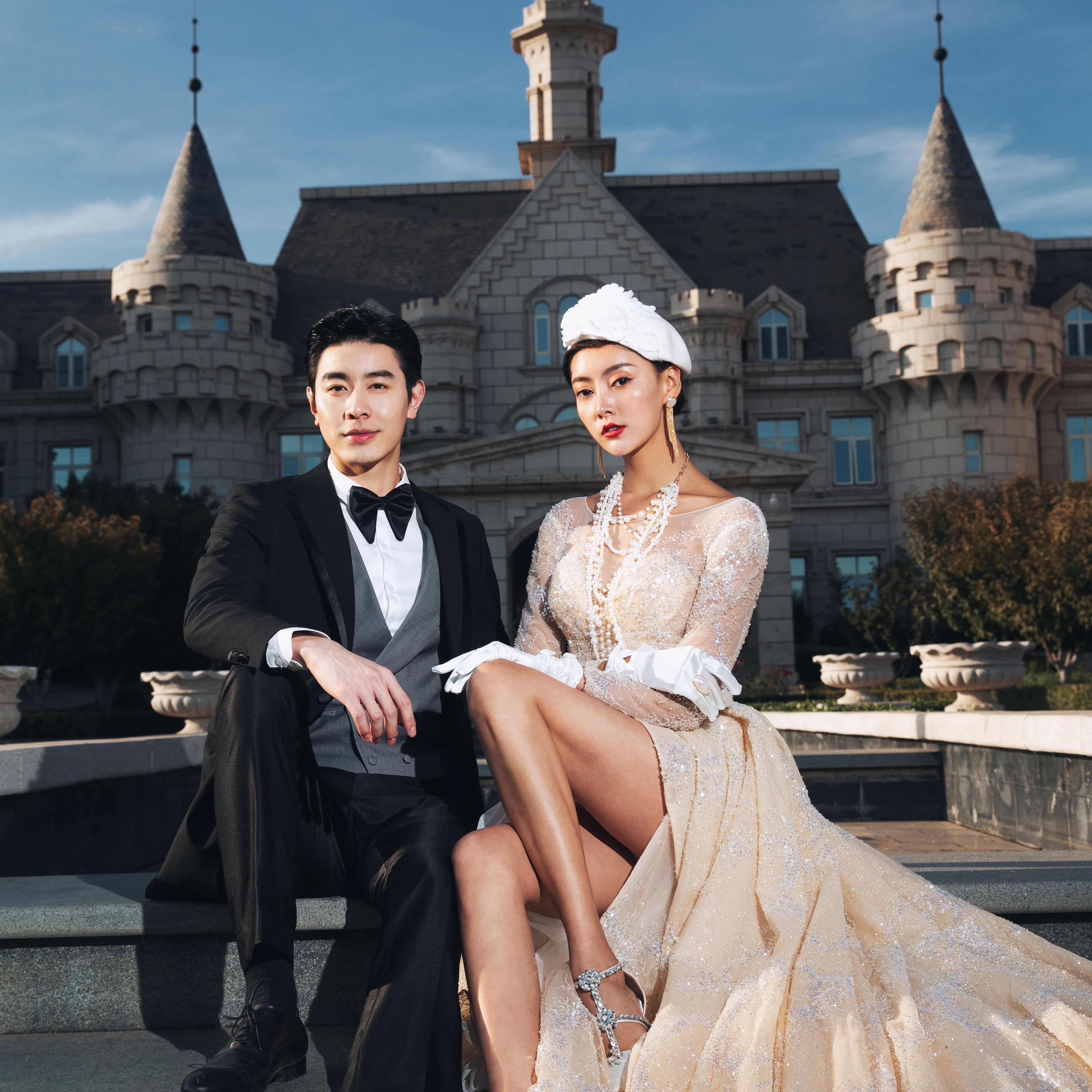 【张小贤摄影】城堡/大气/复古婚纱照/美式婚纱照