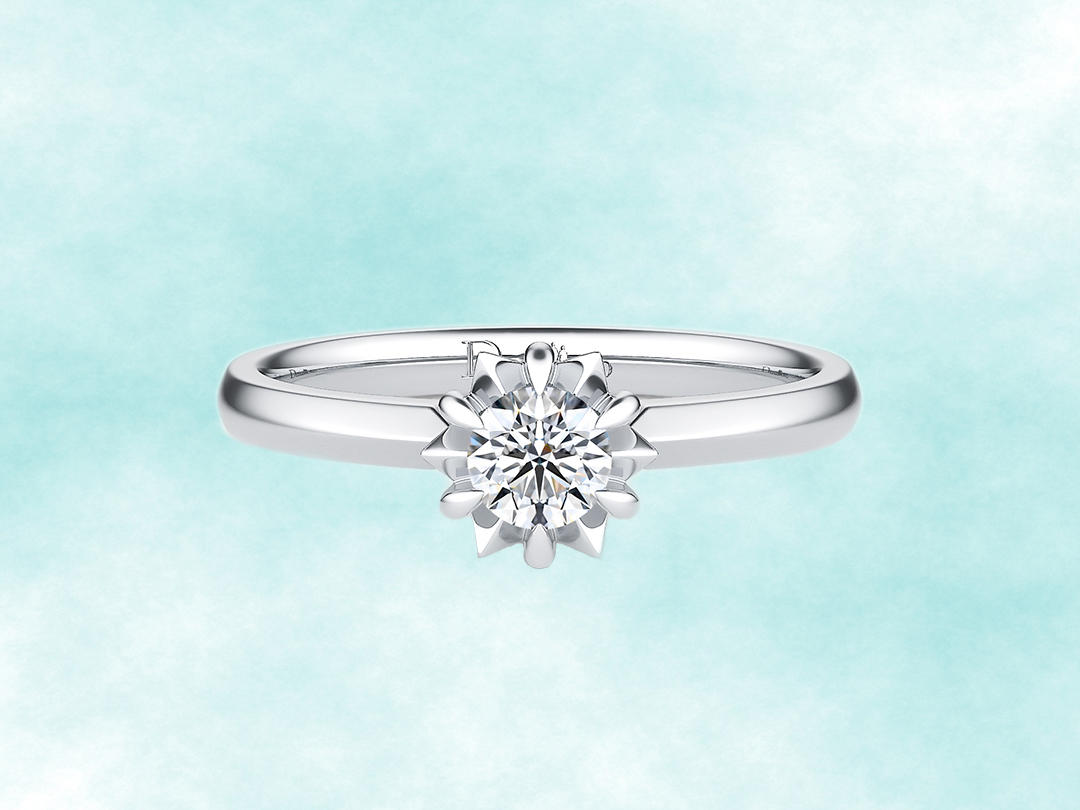 【真爱钻戒】1克拉效果/六爪镶嵌/正品18k金