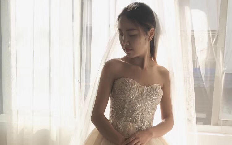 【南瓜车】浪漫唯美抹胸蓬蓬裙