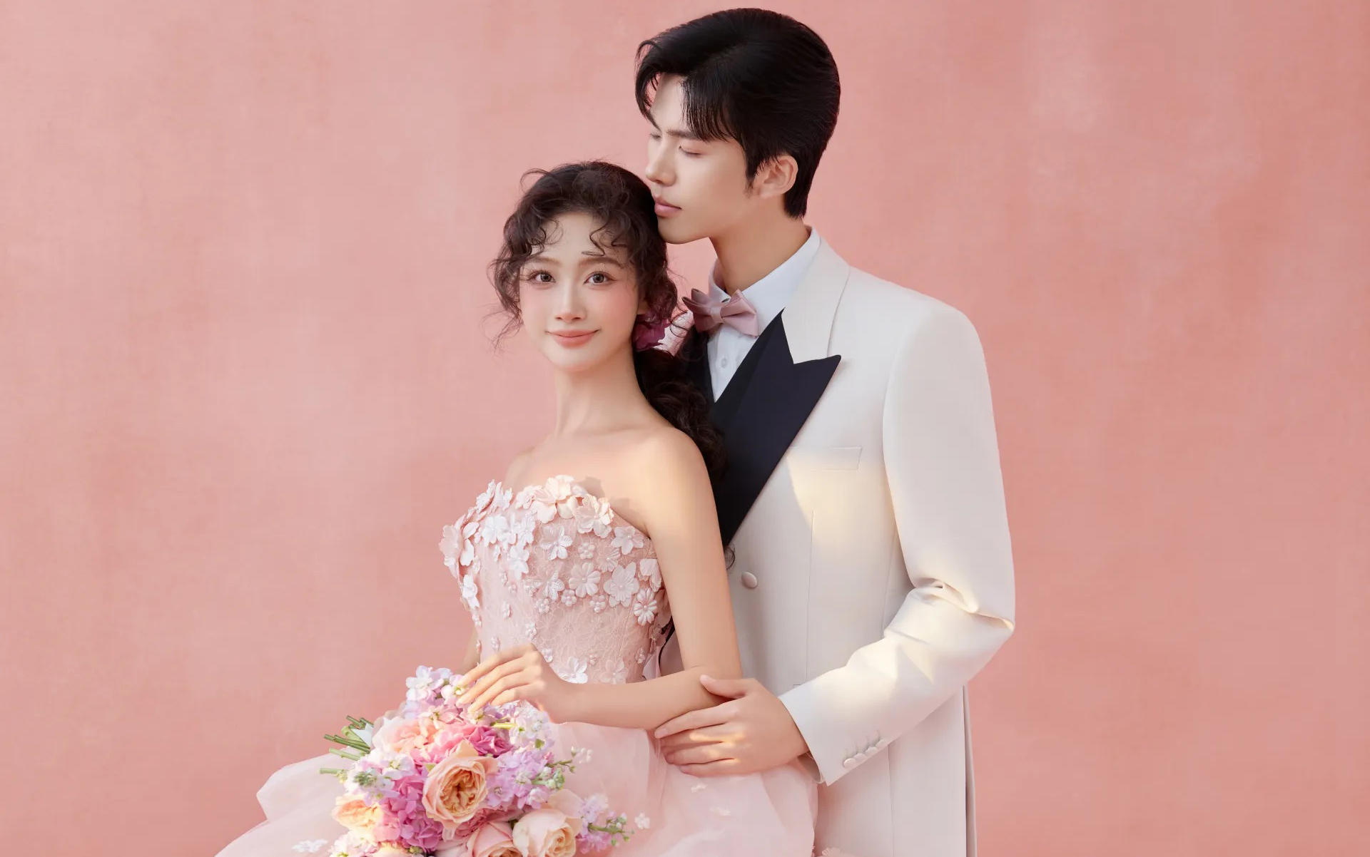 甜妹本命‼浪漫到心巴上的花神婚纱照~💕