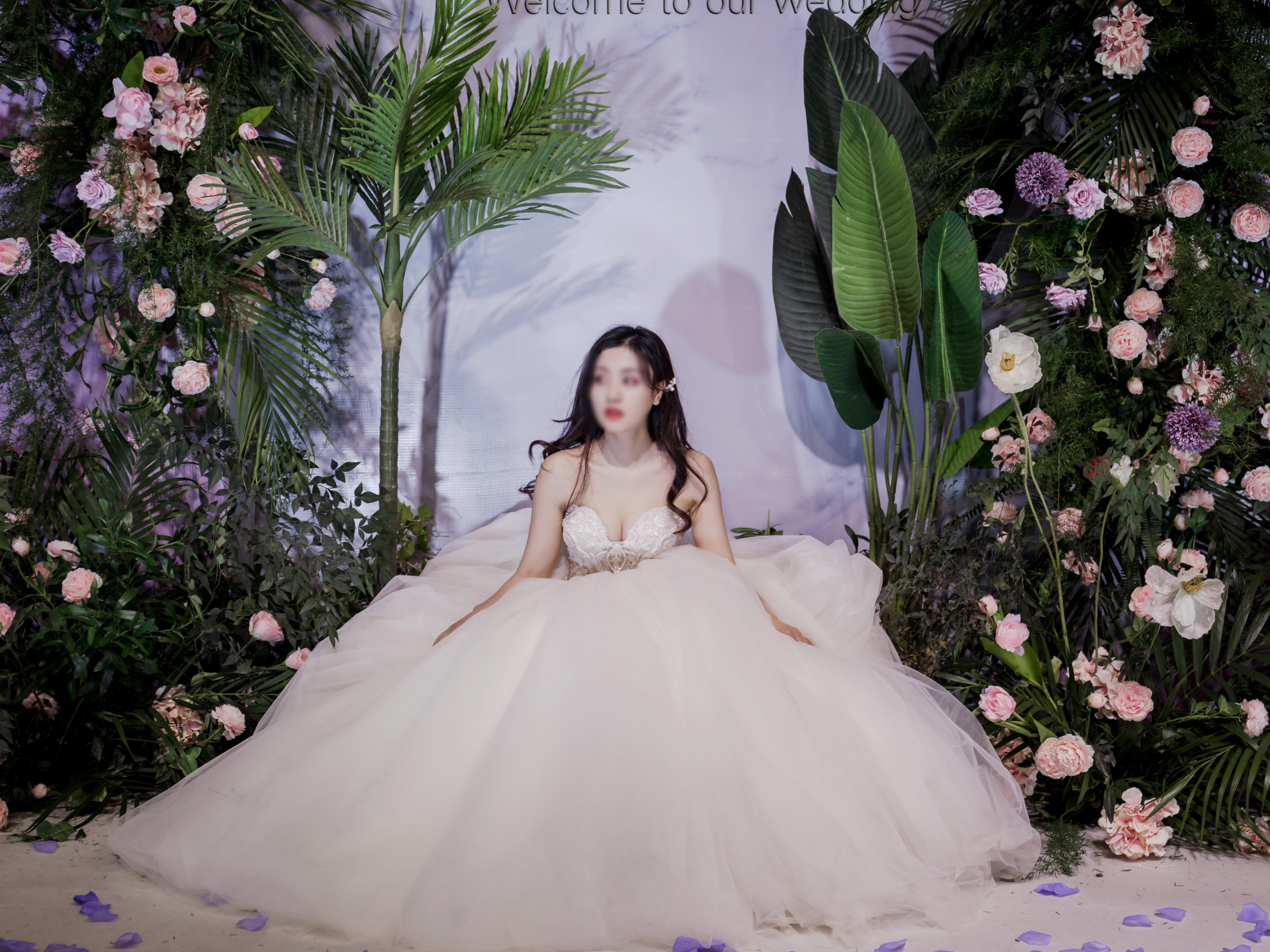 千百度『粉紫色梦幻婚礼』