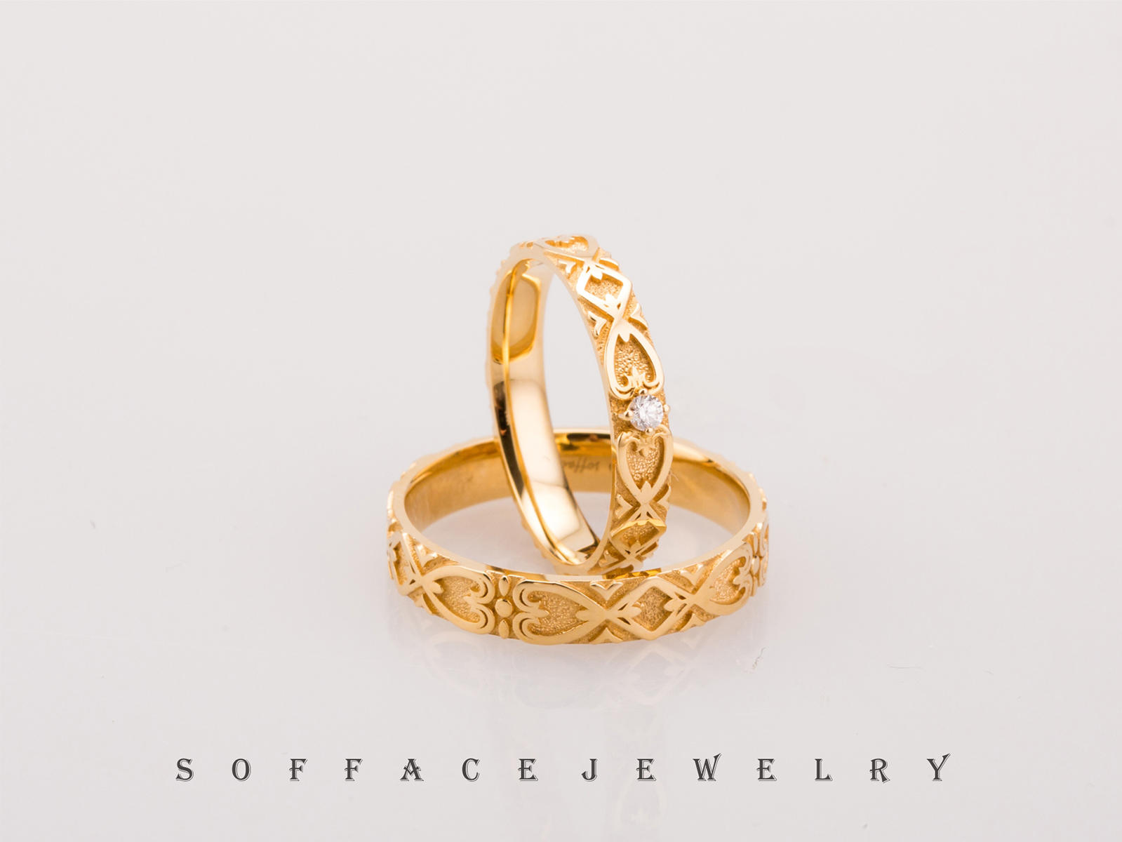 索菲斯|设计款结婚对戒| 注定