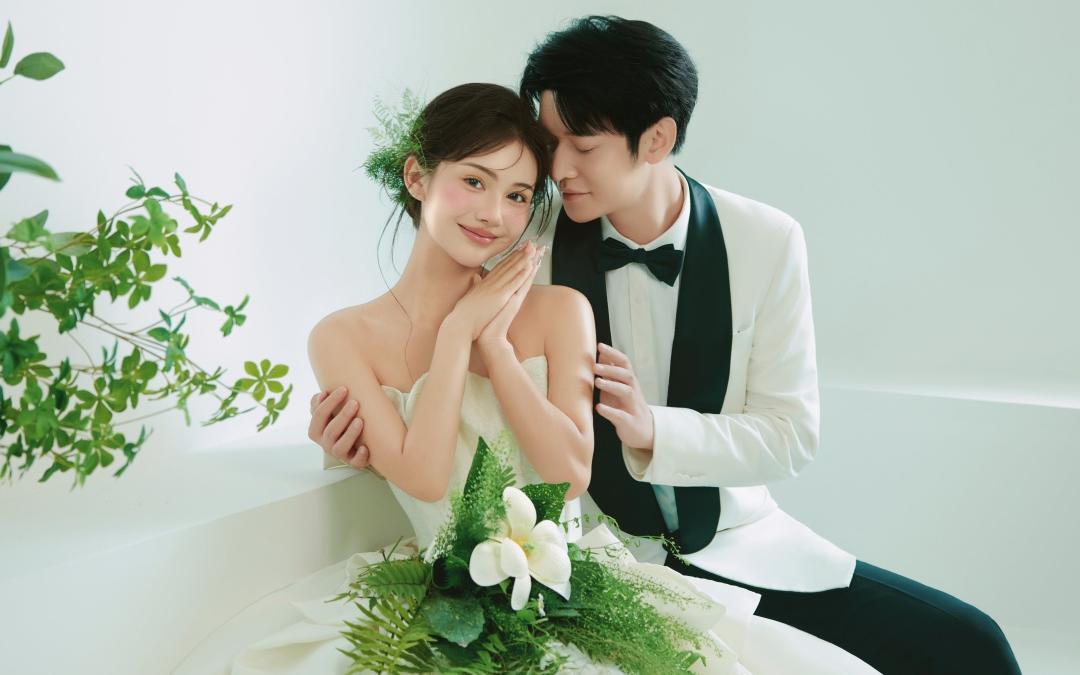 太美了！室内小清新花房婚纱照