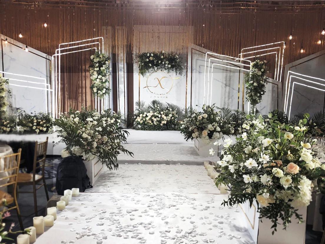 《壹合婚礼》森系 | 伴真绿叶 | 纯布布置