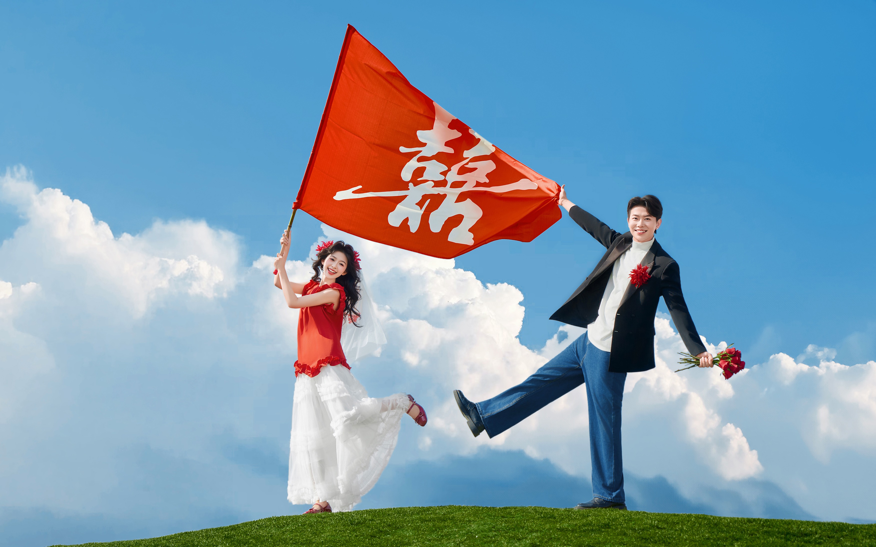 云想山顶｜我们的婚纱照甜成偶像剧