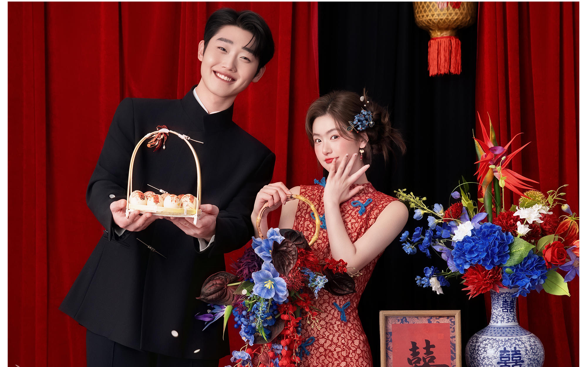 甜度超标的新中式喜嫁婚纱照（岁如愿）