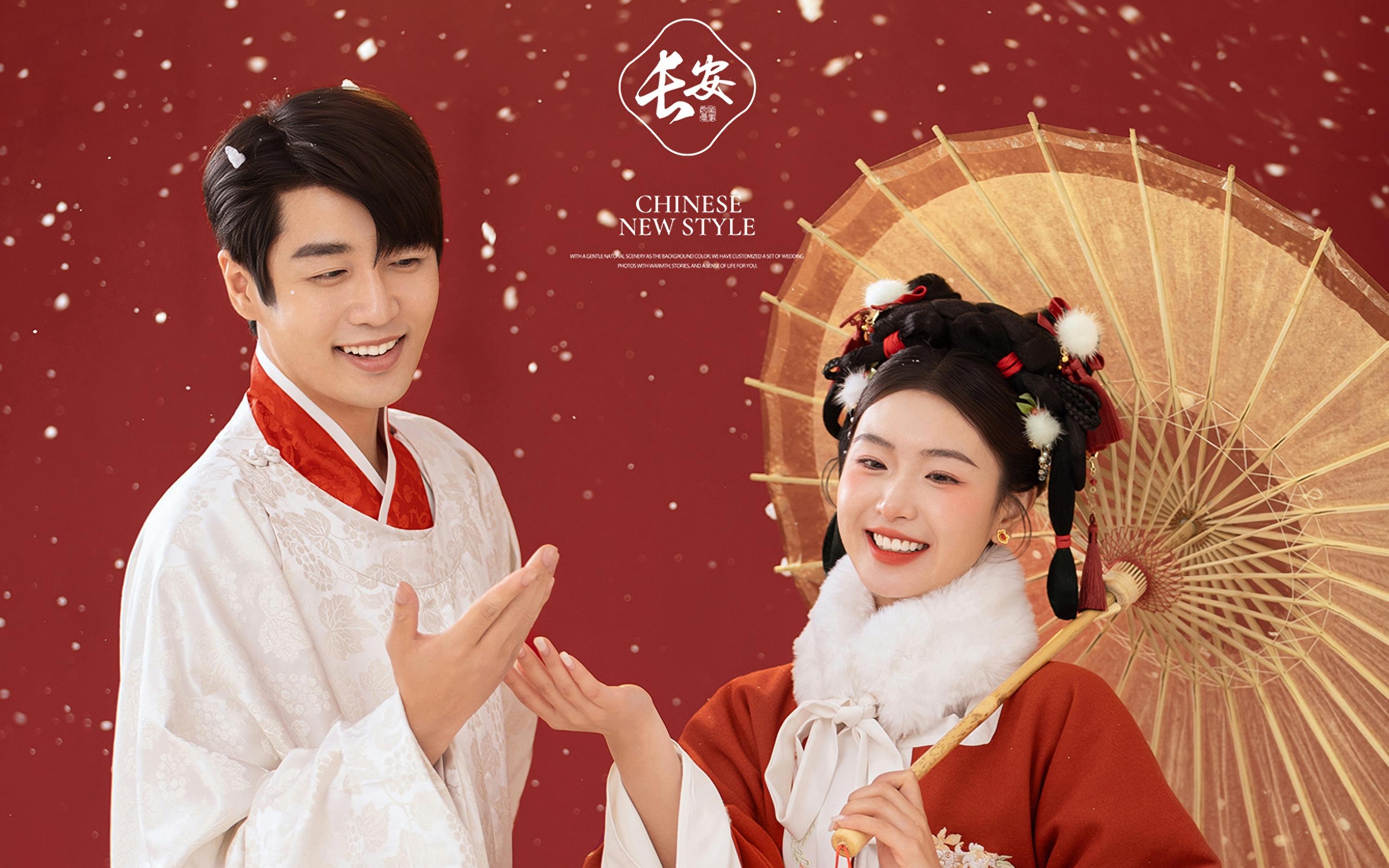 美遇婚纱摄影-嬉闹汉服