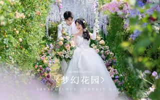 美到失语❗在重庆拍的秋千森系婚纱照🌸