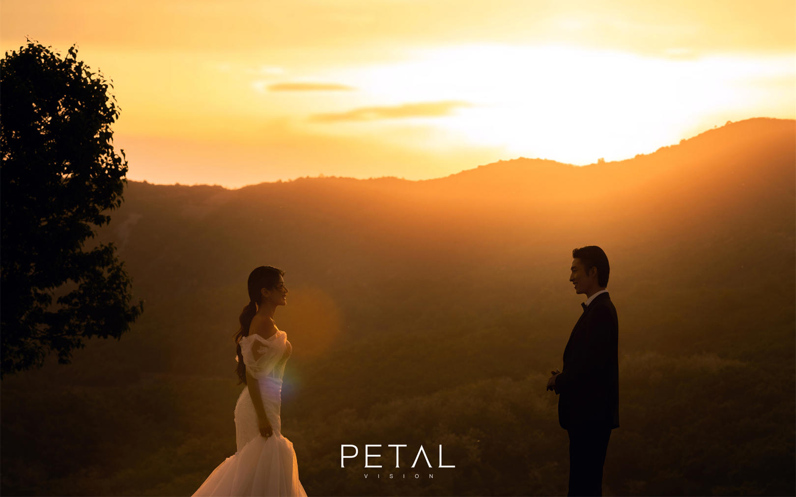 花瓣摄影•山顶落日婚纱照