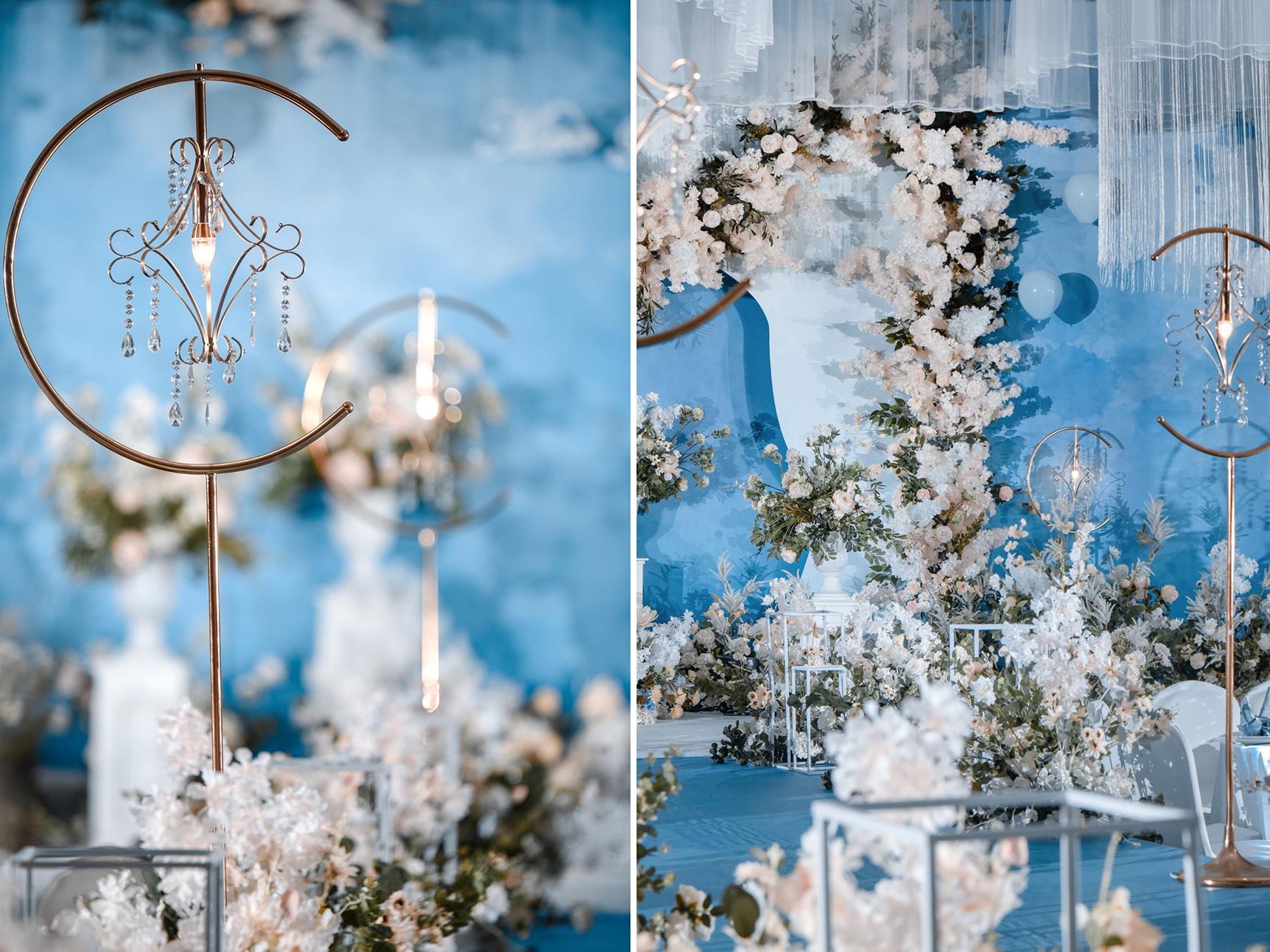 安徽宿州灵璧卢氏 婚礼蓝色系样品发布