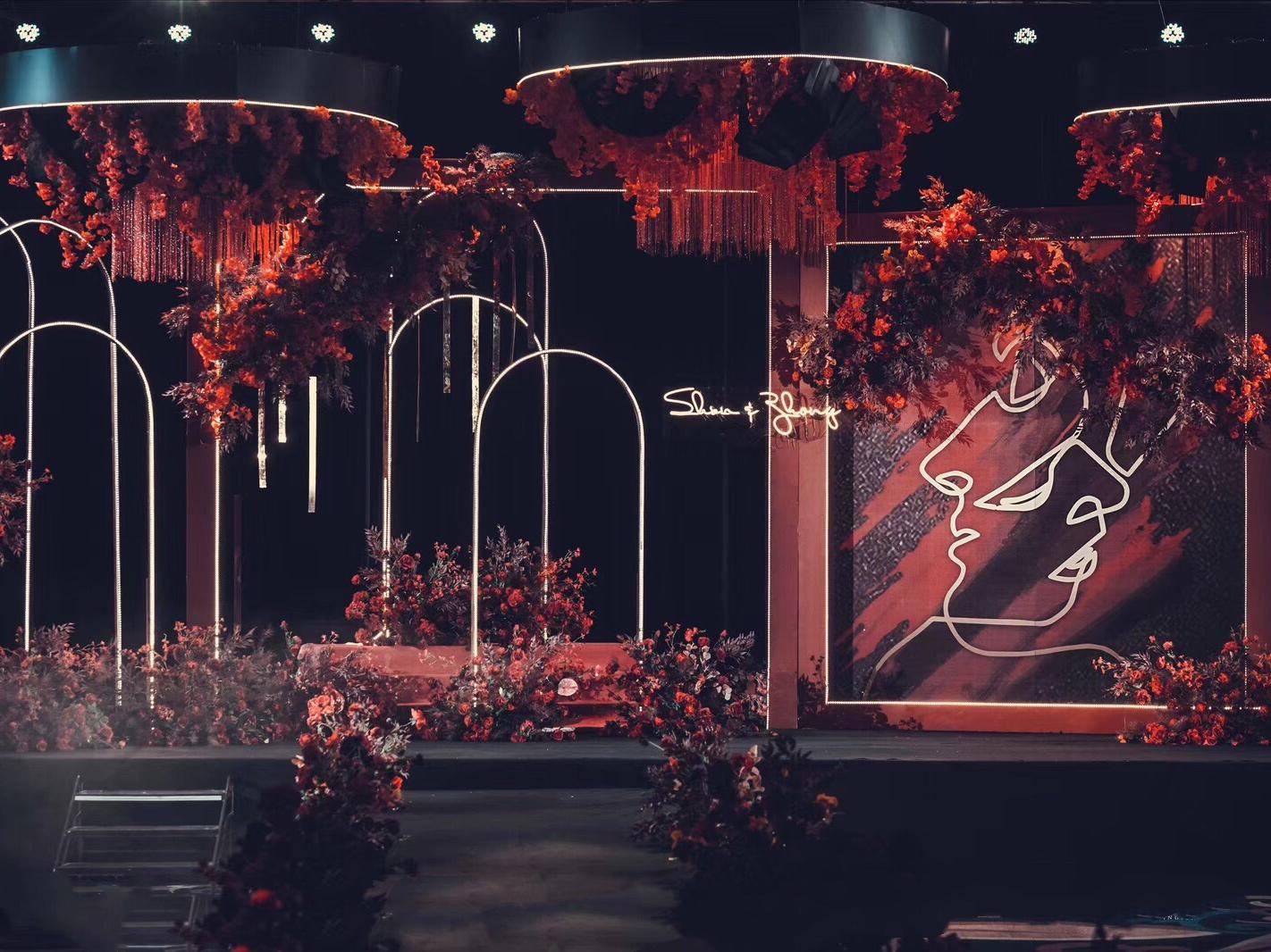 【良景花意】 全真花|黑与红