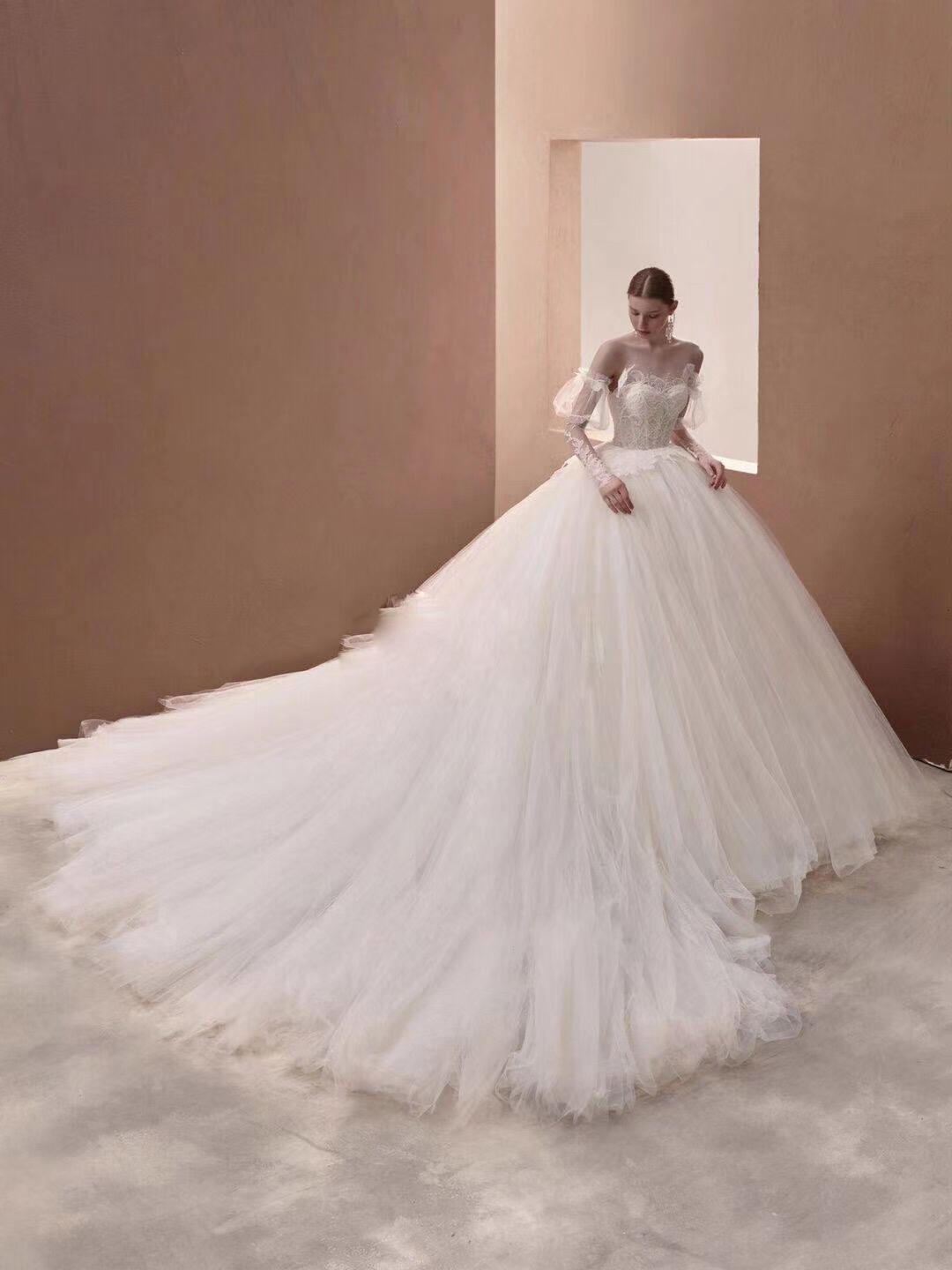 【安娜淑】豪华韩式大拖尾