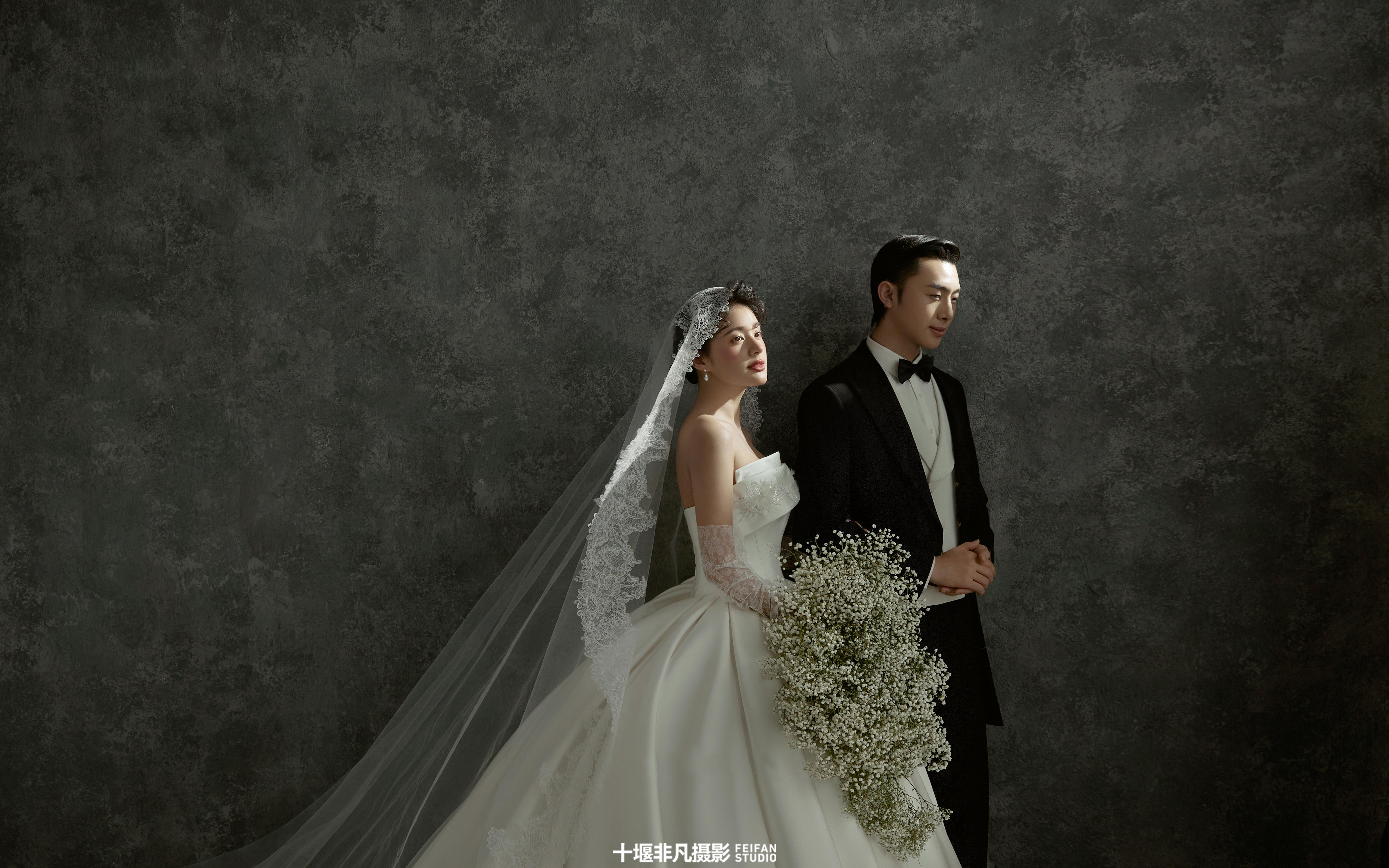 高级感油画婚纱照