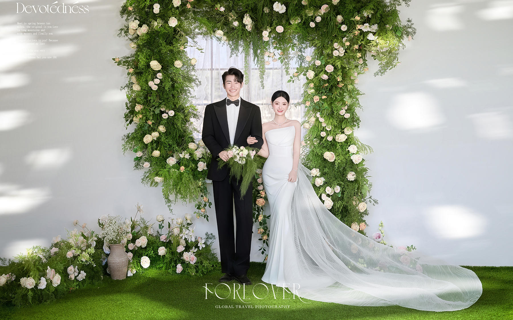 莫奈花园赴爱意，定格幸福婚纱照