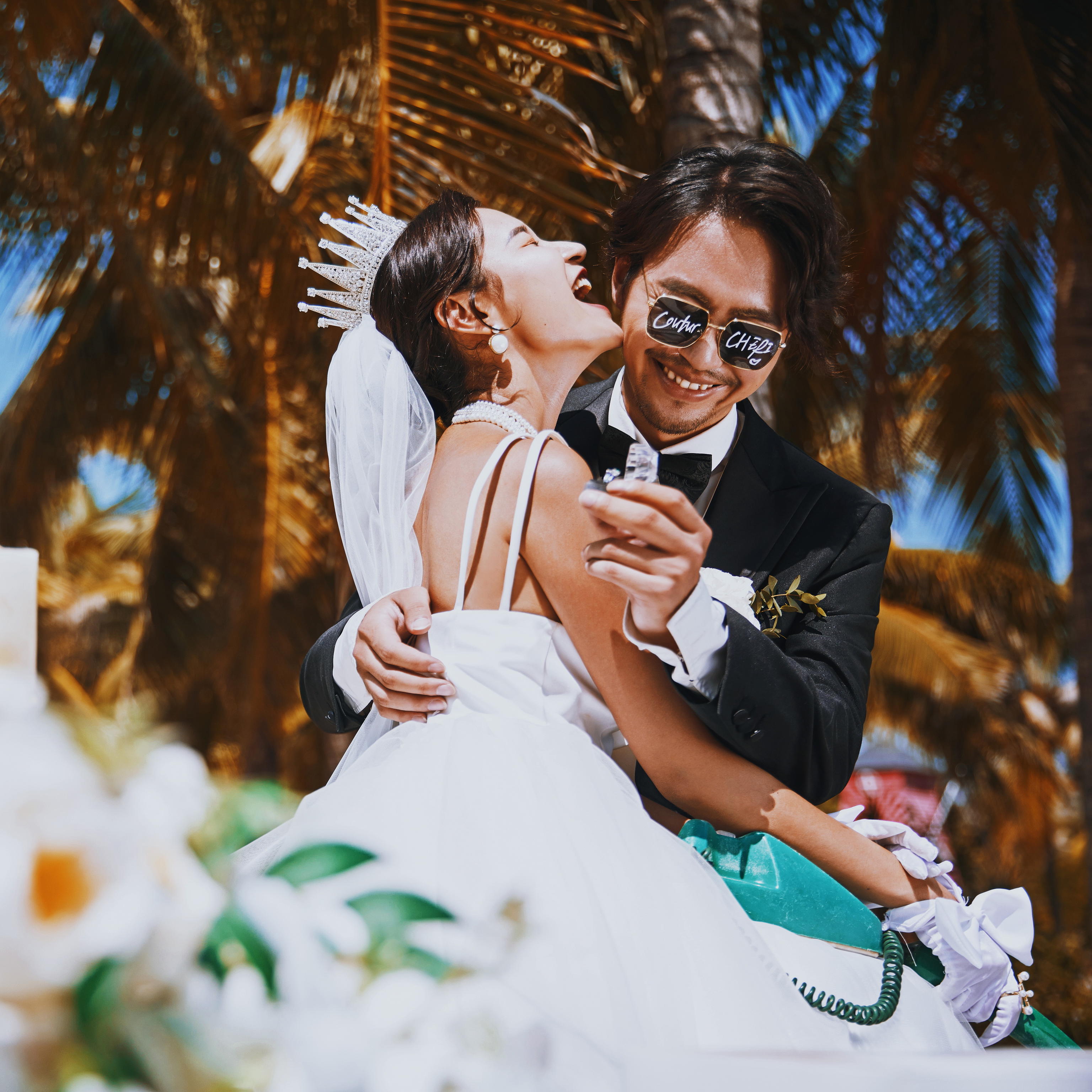 三亚湾网红婚纱基地、三亚低旅拍！婚纱照