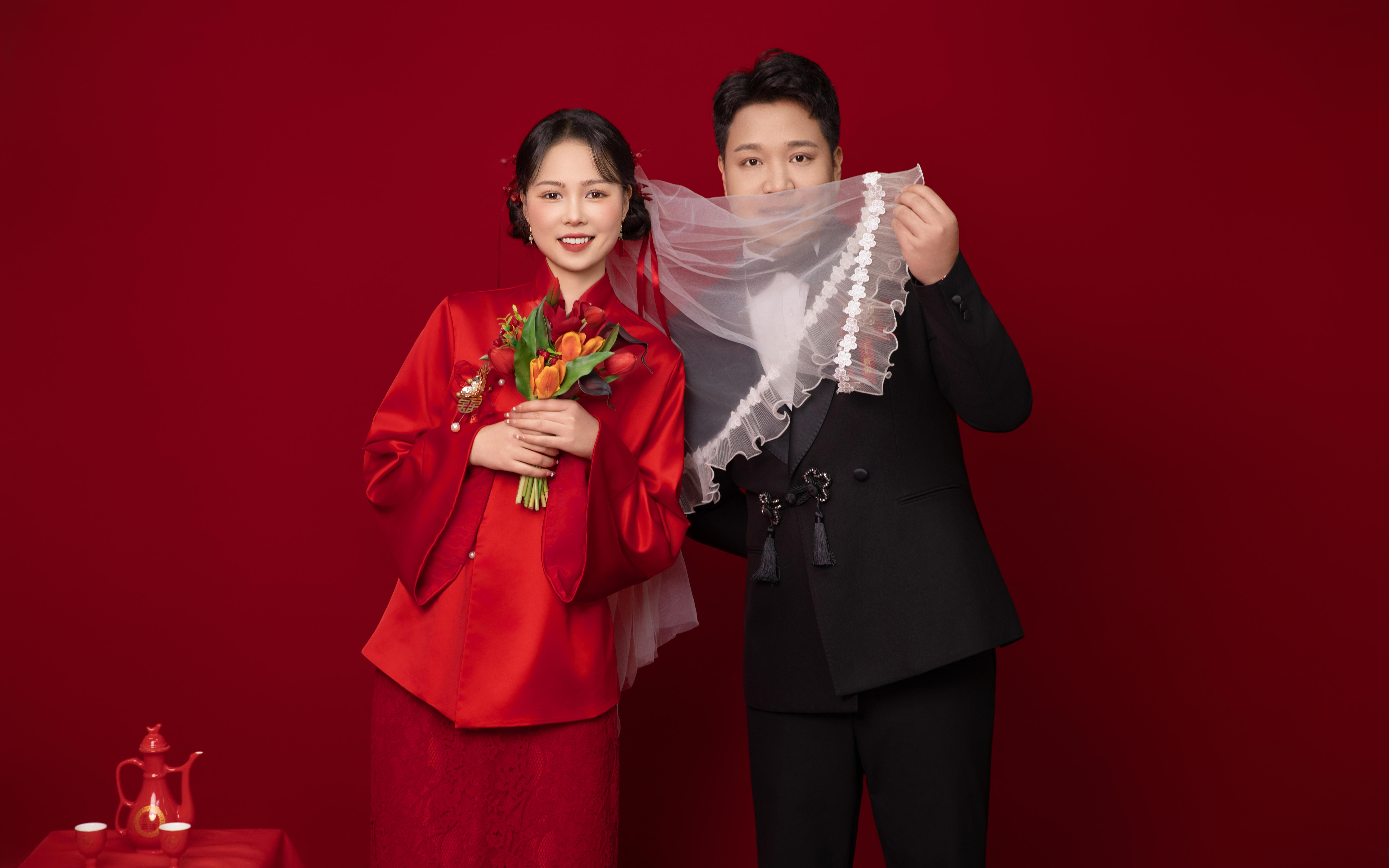 韩式清新 极简婚纱照/新中式喜嫁