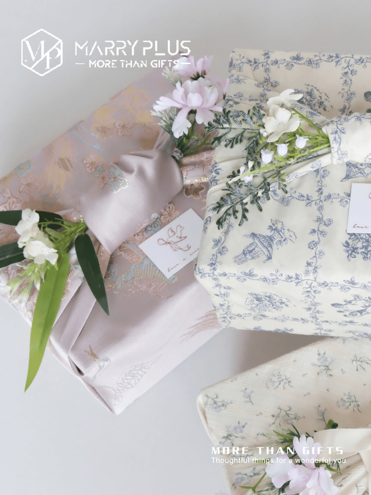 夏野-鹤舞梅间 结婚伴手礼伴娘粉色高档送宾客伴郎回礼闺蜜礼盒S2399